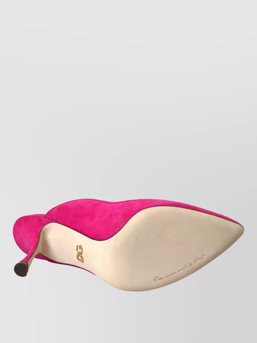 Dolce&Gabbana Suede Leather High-Heel Mules
