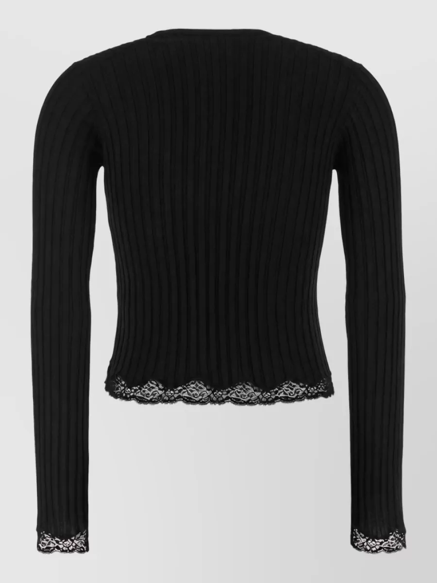 Saint Laurent Cashmere Silk Knitted T-Shirt