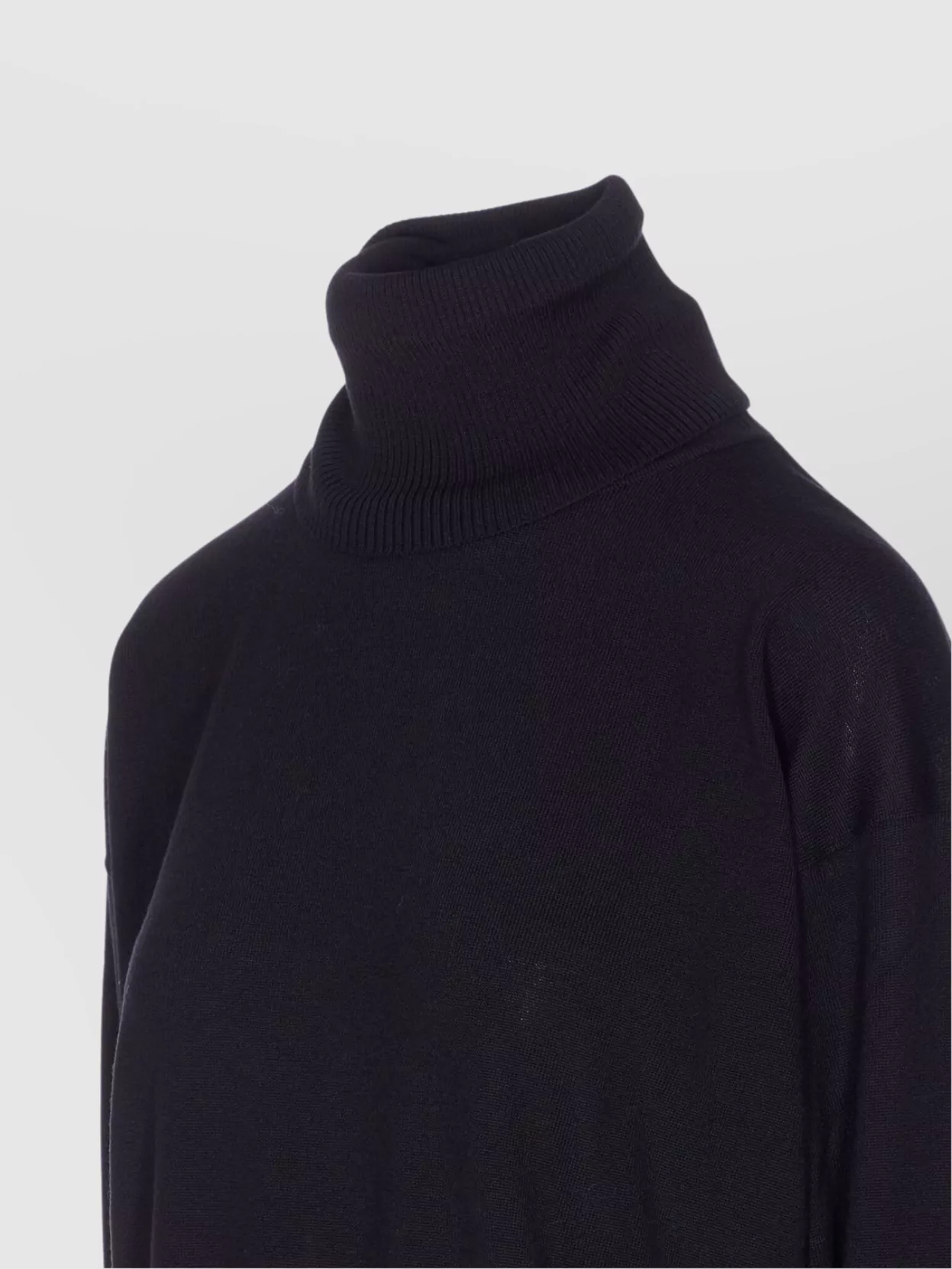 Filippa K Turtleneck Long Sleeve Knitwear Top In Black