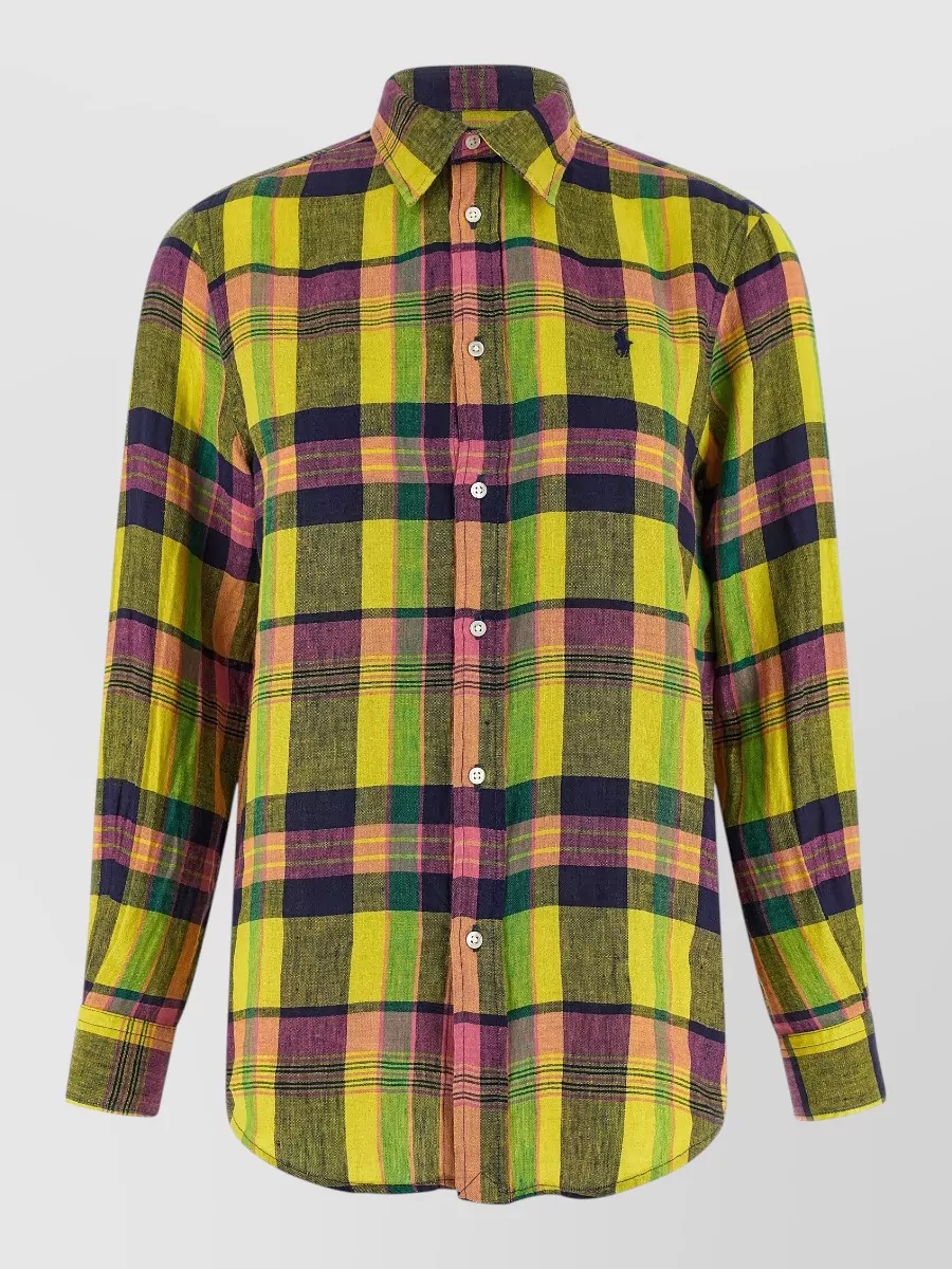 Polo Ralph Lauren Checked Linen Long-Sleeve Shirt