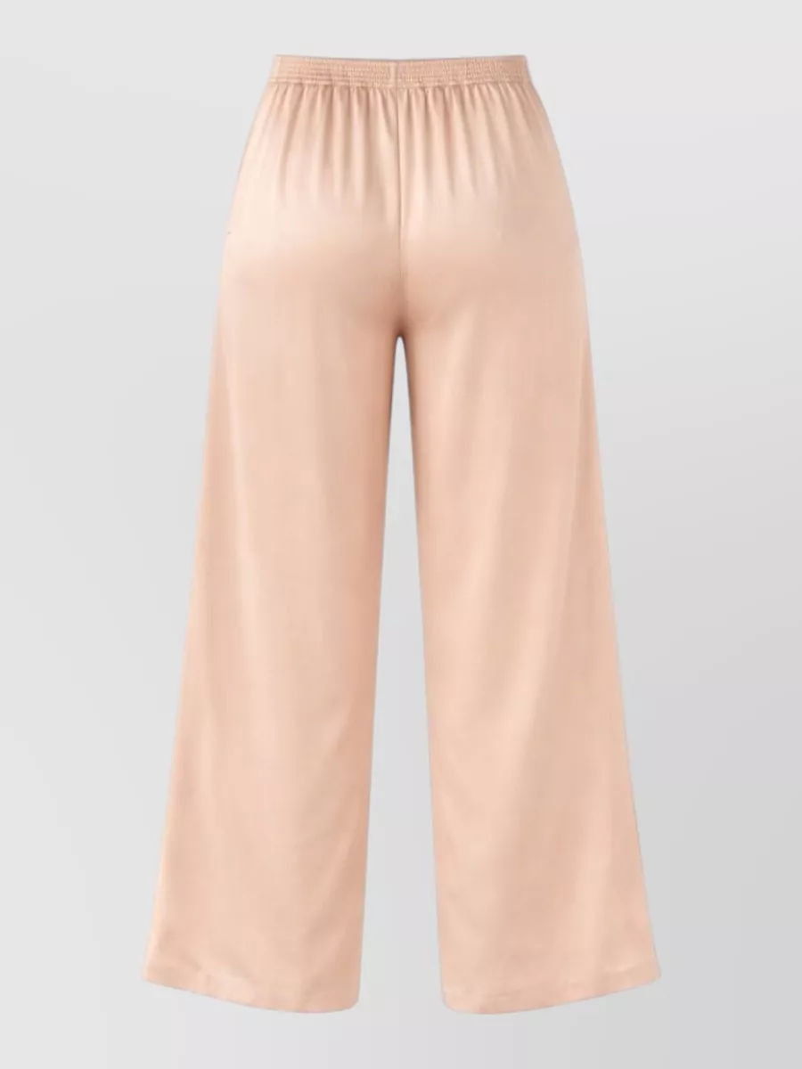 Fabiana Filippi Trousers Elastic Waistband Relaxed Wide Leg