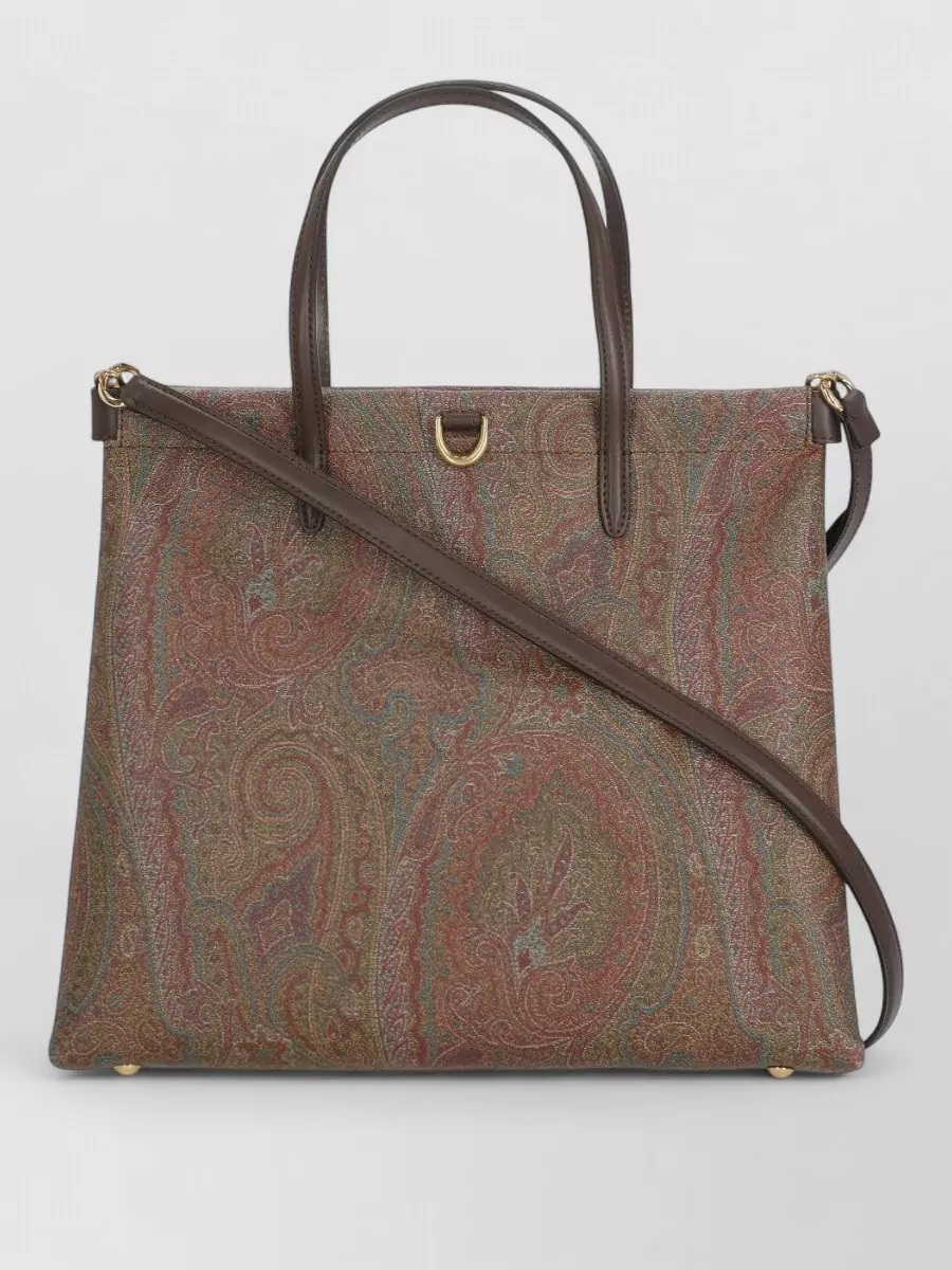 Etro love trotter cotton paisley-print tote bag