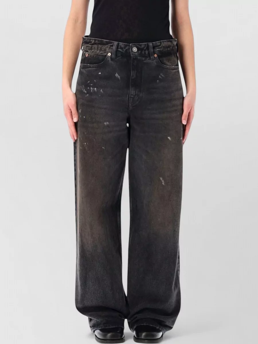 Our Legacy high-rise straight-leg wide-leg jeans