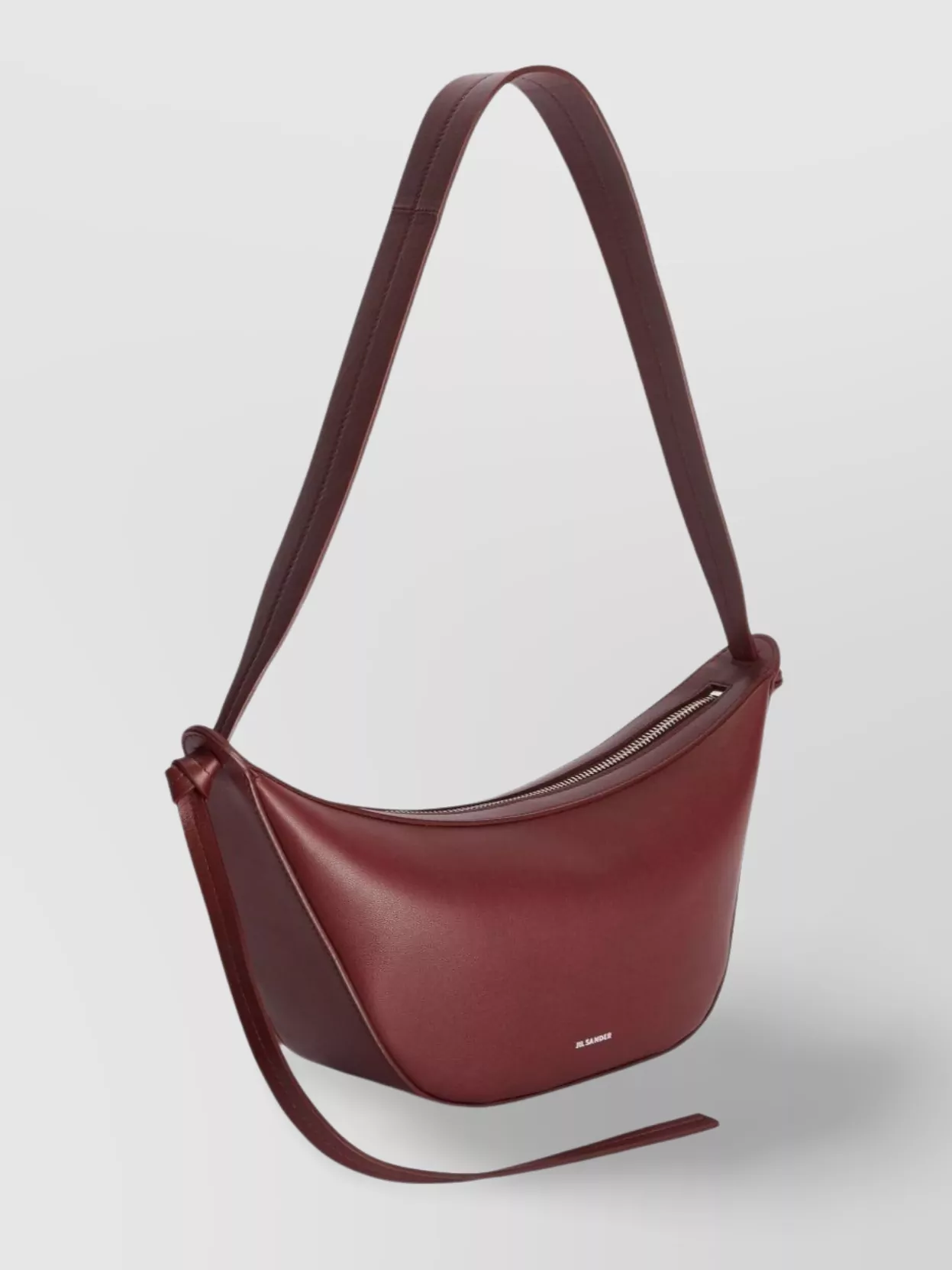 Jil Sander Leather Crossbody Bag With Adjustable Shoulder Strap