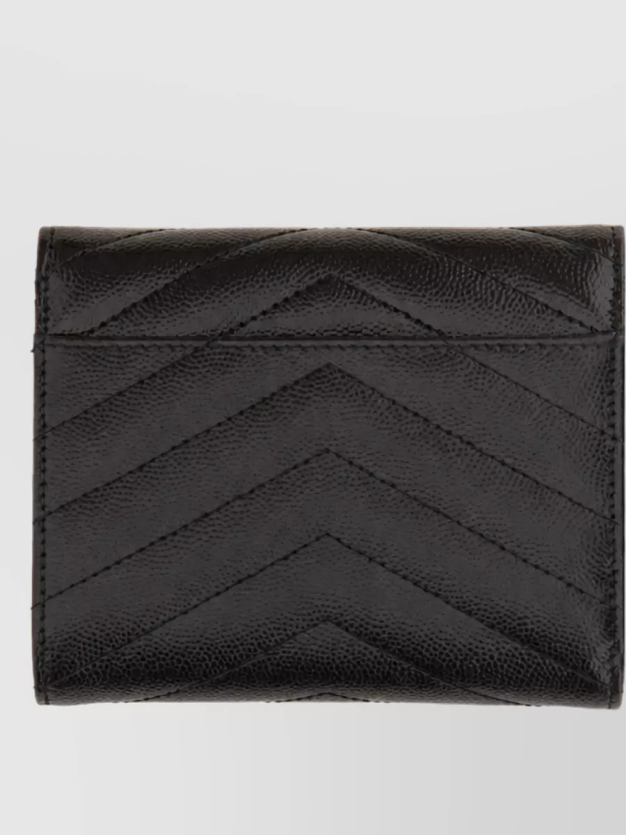 Saint Laurent Leather Trifold Wallet