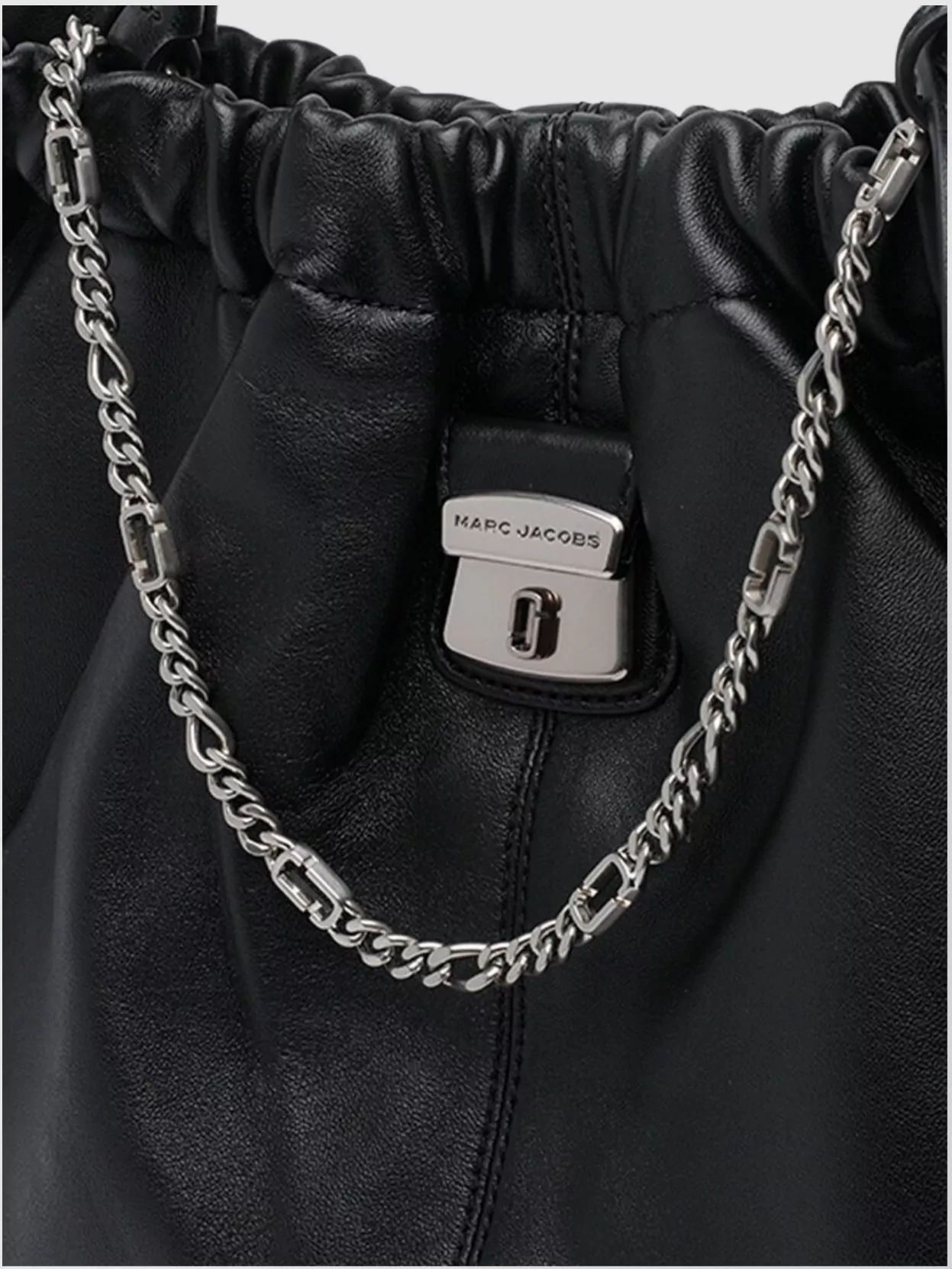 Marc Jacobs Leather Shoulder Bag With Chain And Straps