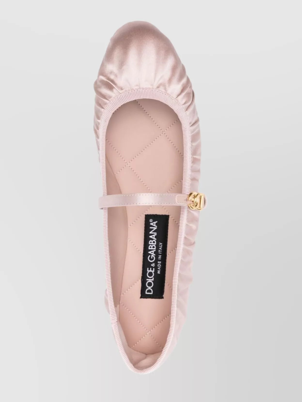 Dolce&Gabbana Lace Mary Jane Ballerina Shoes With Ruched Detailing