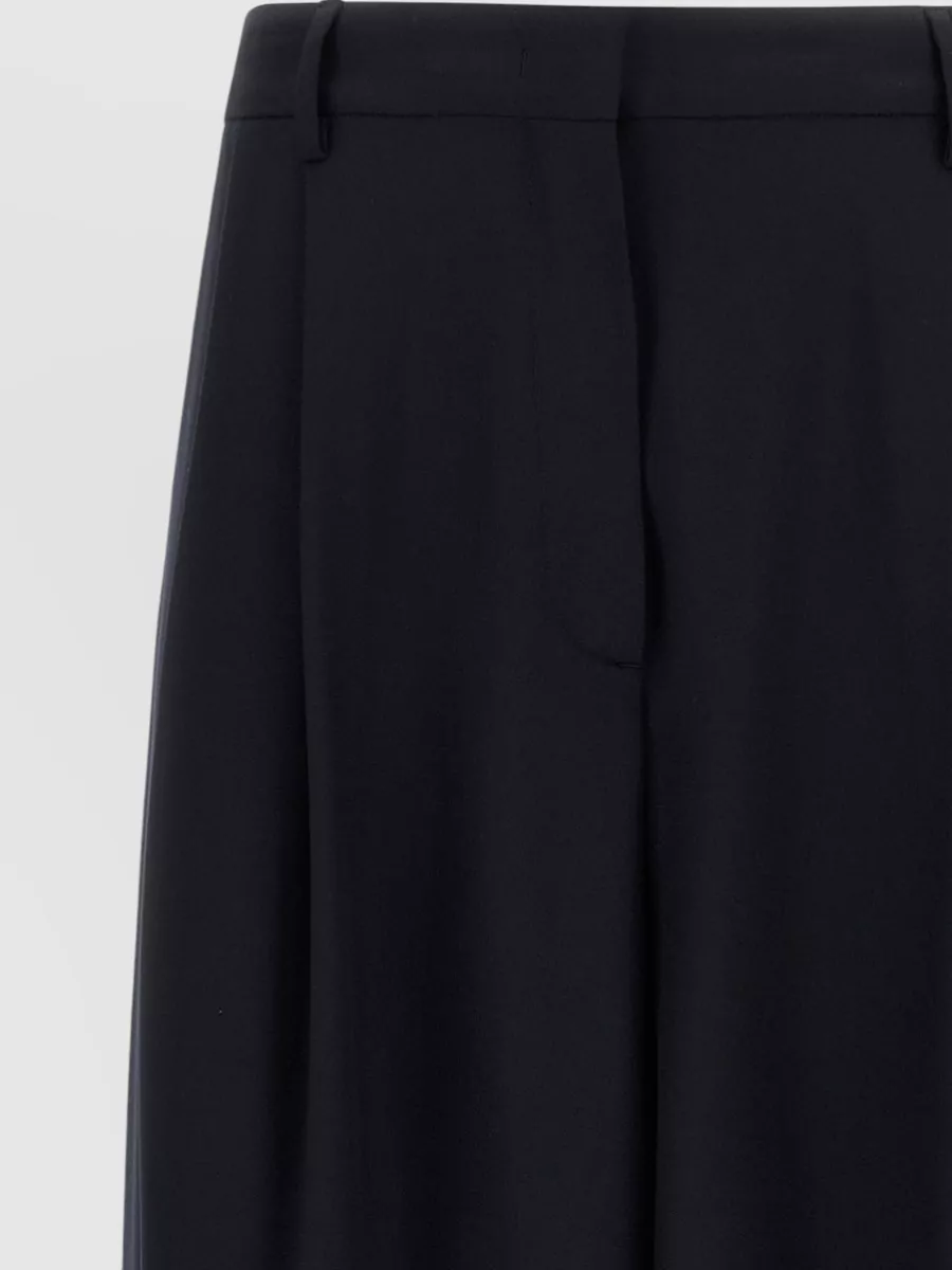 Fabiana Filippi Wide Leg Trousers Belt Loops Pockets