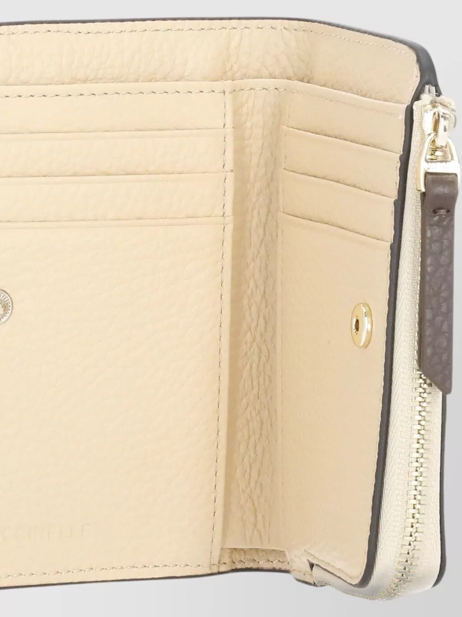 Coccinelle Leather Wallet Color Block Design