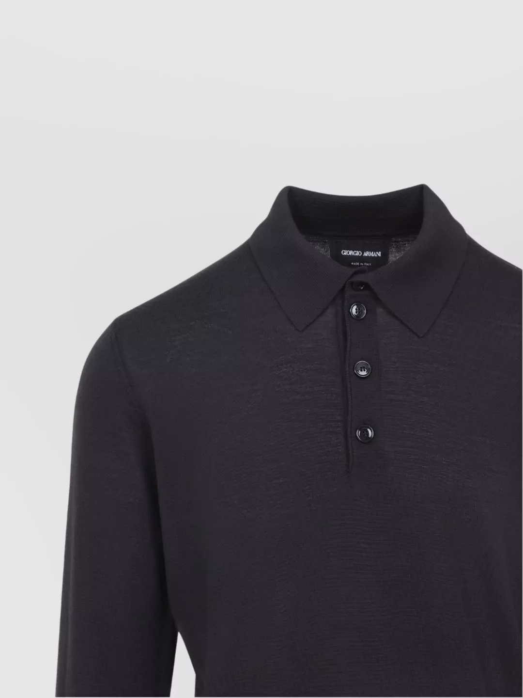 Giorgio Armani Wool Sweater Polo Collar