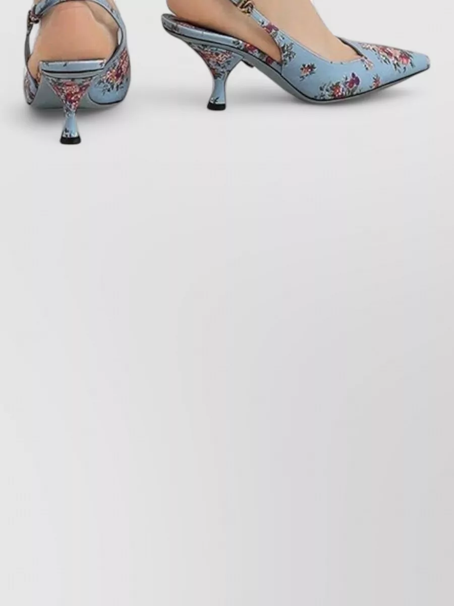 Dolce&Gabbana Bustier Midi Dress Floral Print Poplin