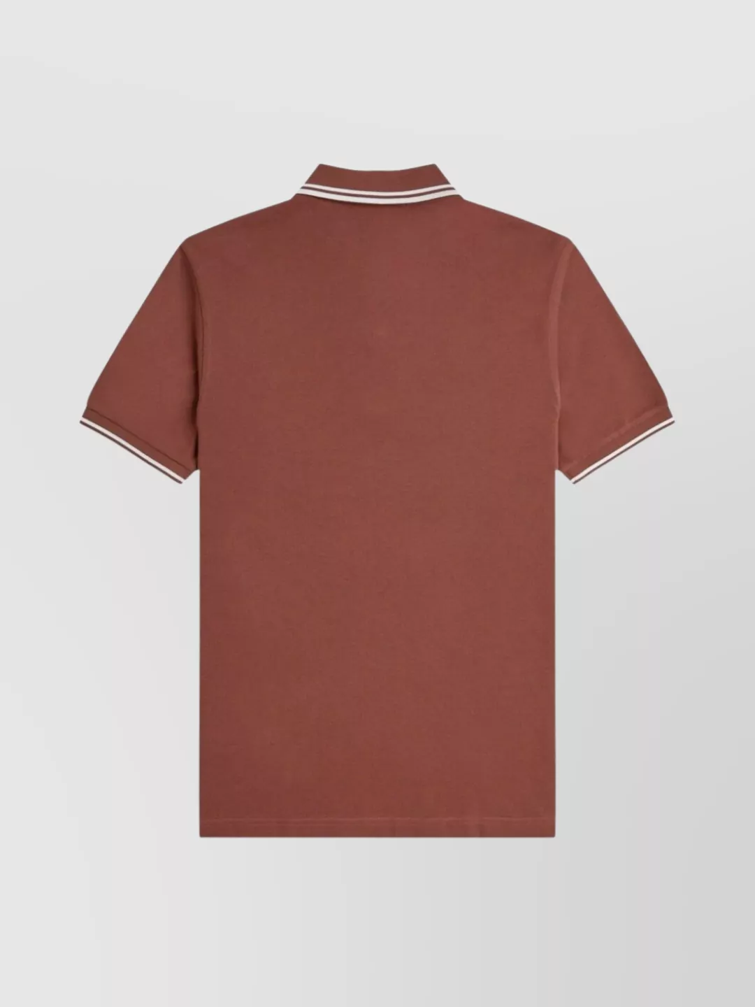 Fred Perry Polo Shirt With Ribbed Cuffs And Collar