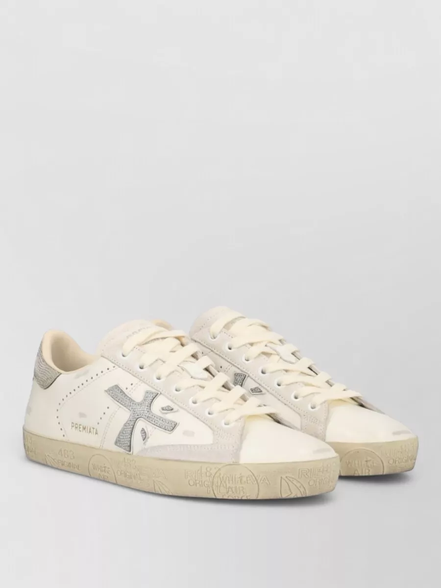 Premiata Leather Low-Top Sneakers