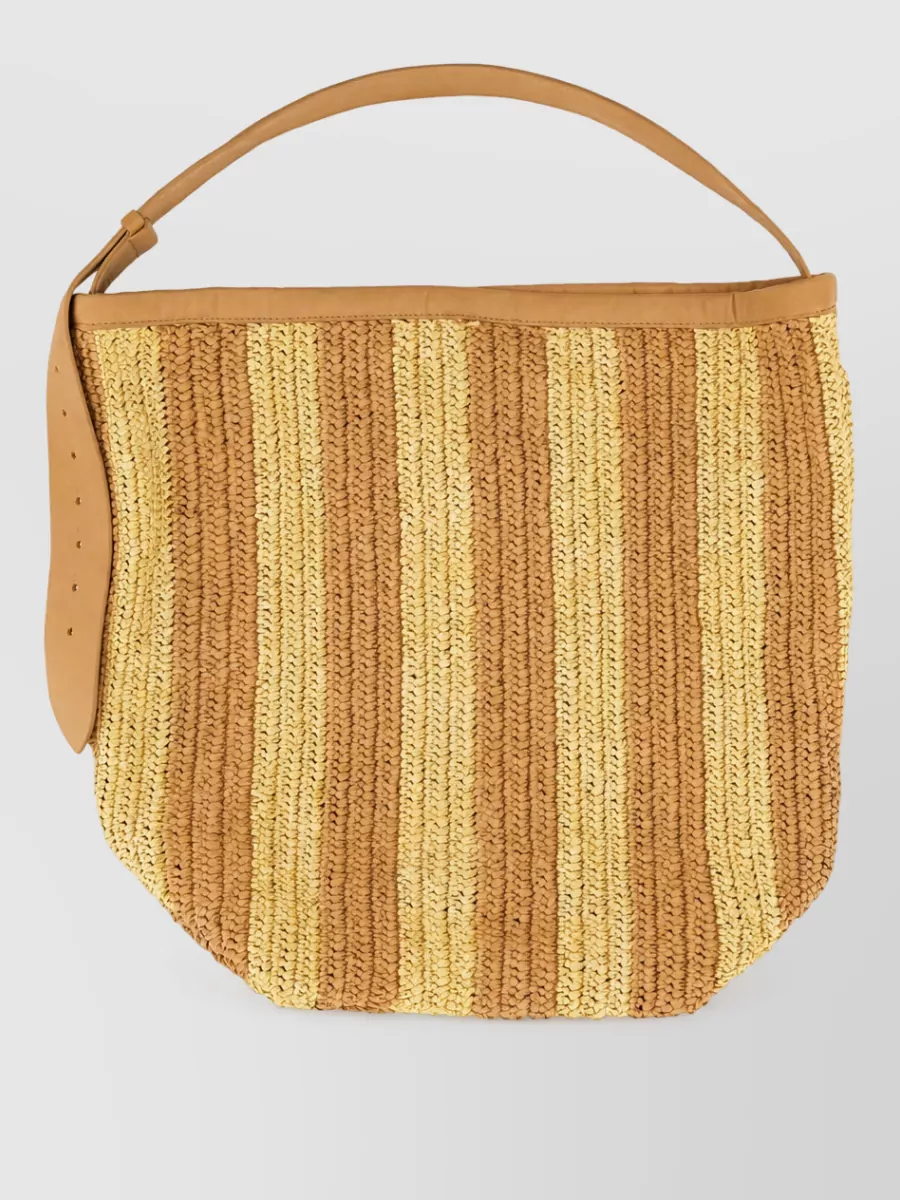 Alysi straw beach bag