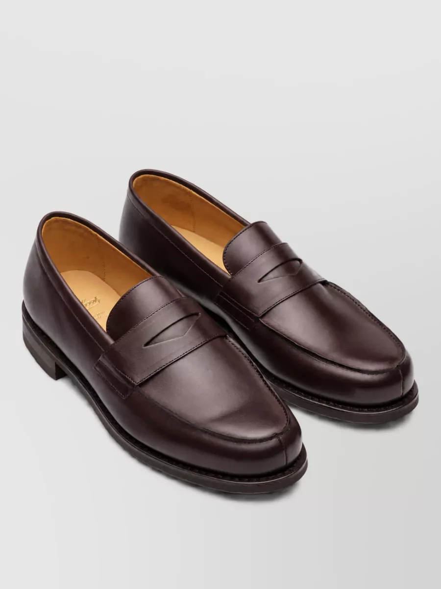 Paraboot leather penny loafers