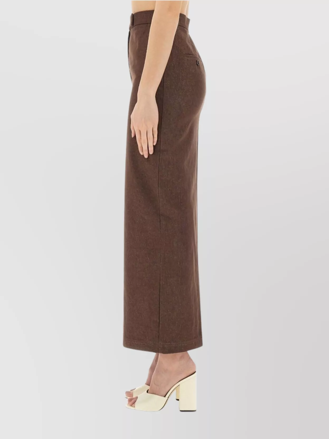 Max Mara High Waist Skirt Front Slit