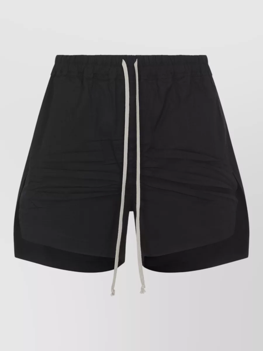 Rick Owens Cotton Relaxed-Fit Drawstring Deck Shorts