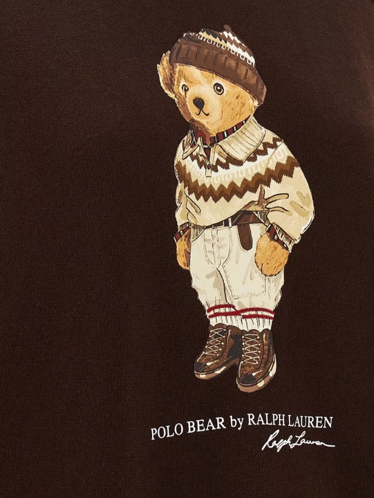 Polo Ralph Lauren Graphic Print Sweatshirt Crew Neck Long Sleeves