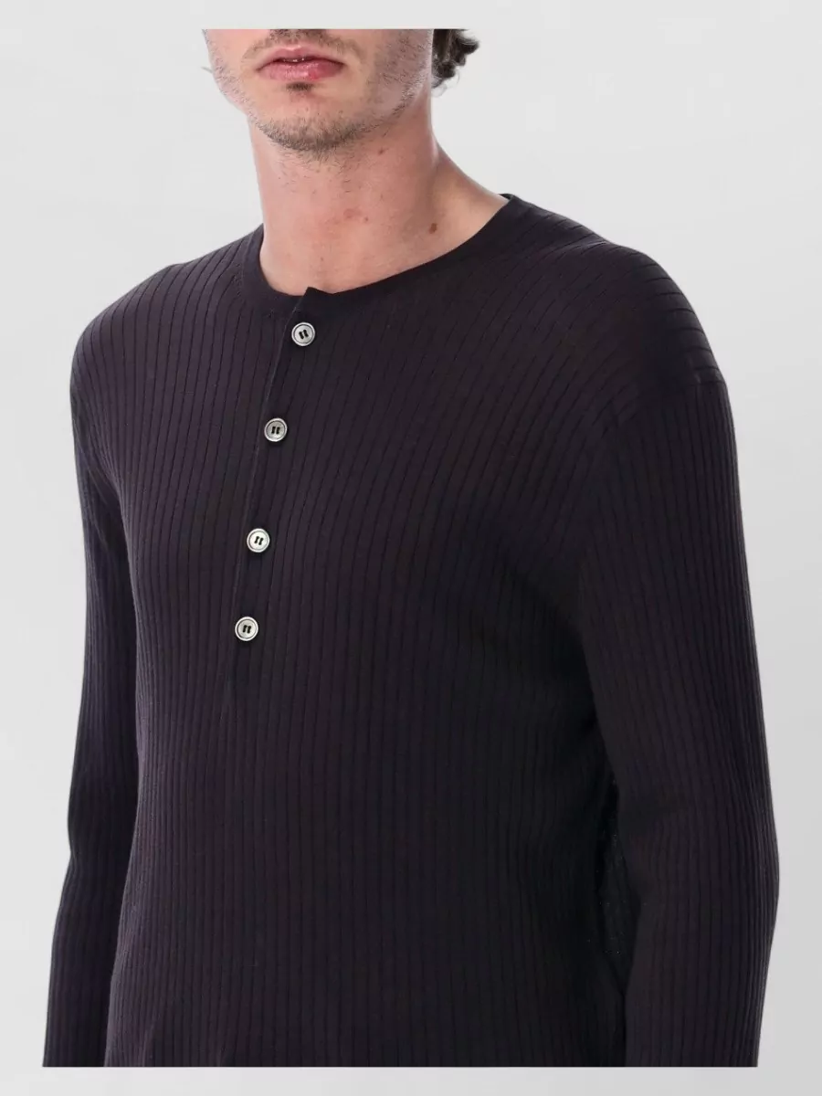 Our Legacy Ribbed Henley Shirt