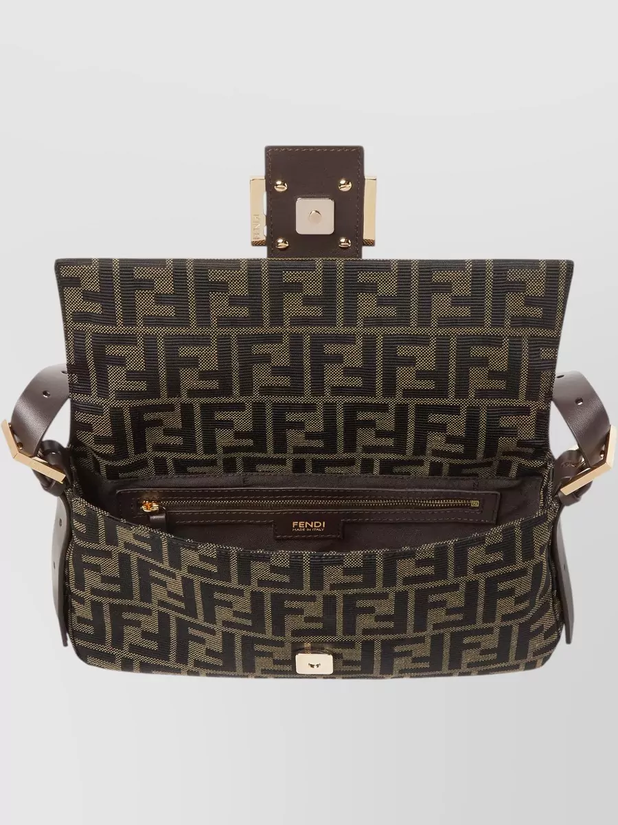 Fendi Baguette Cotton Clutch Bag