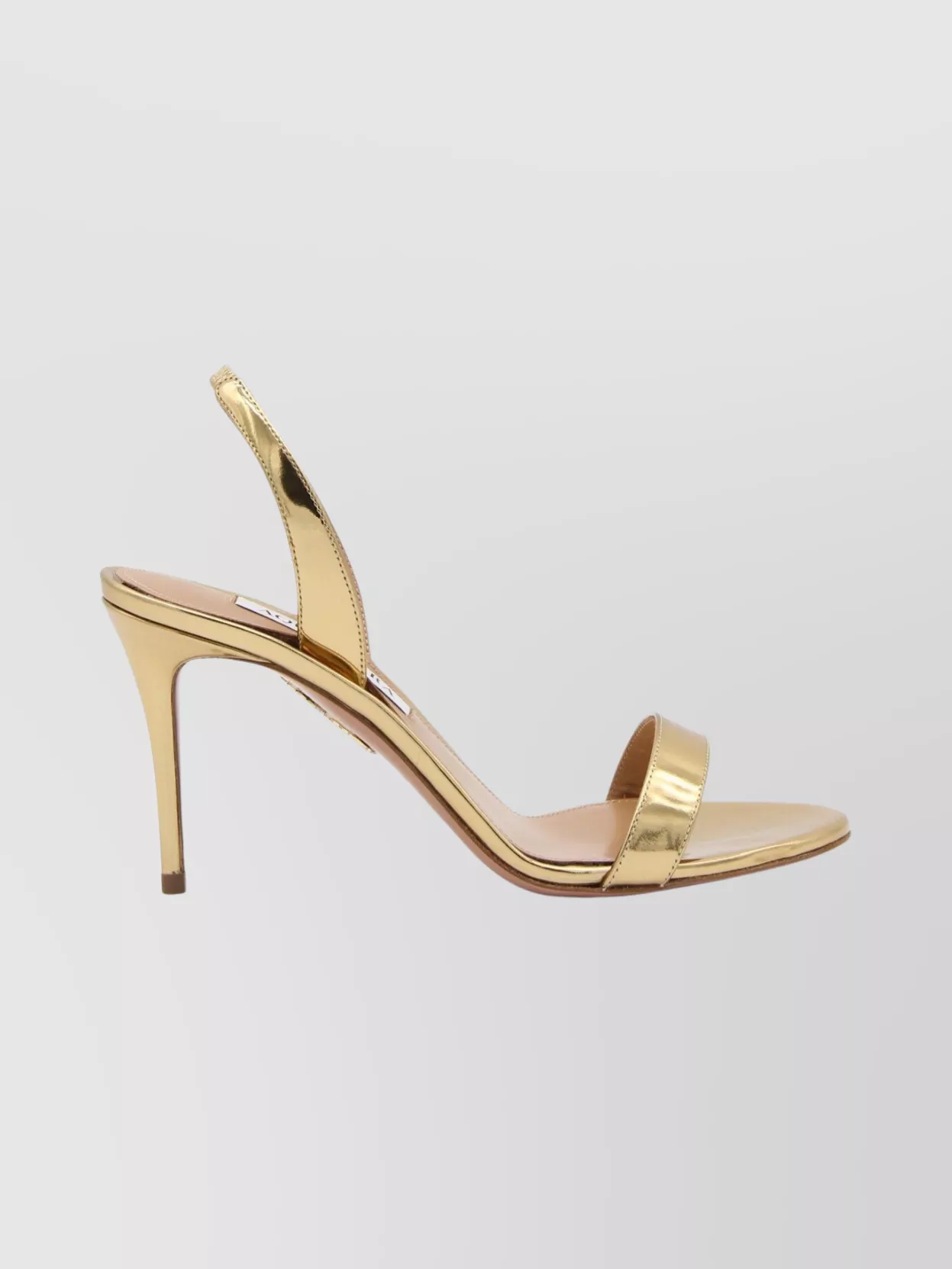 Aquazzura Open Toe Sandals Featuring Metallic Finish
