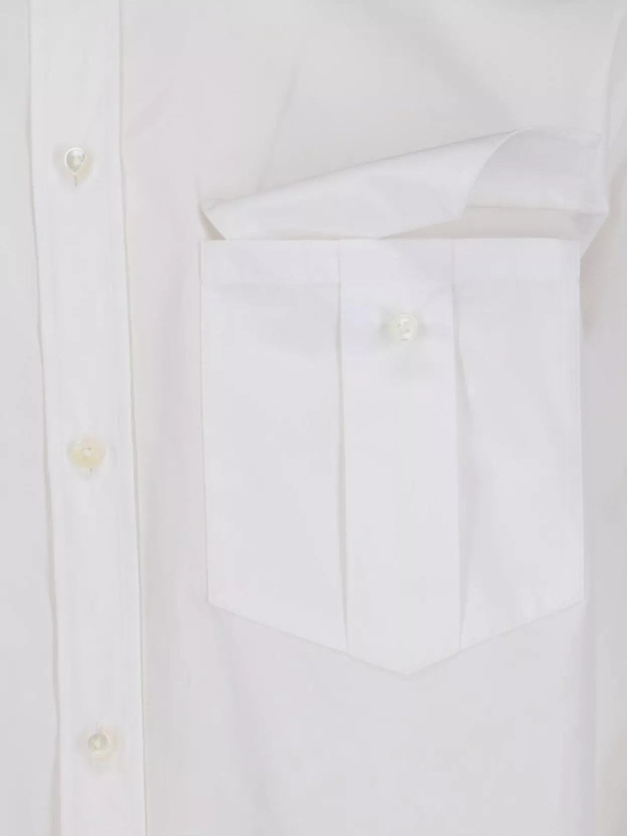 Jil Sander Mandarin Collar Shirt Chest Pocket