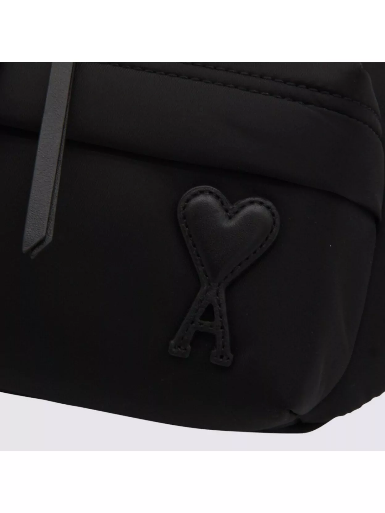 Ami Paris Shoulder Bag With Adjustable Strap And Front Pocket