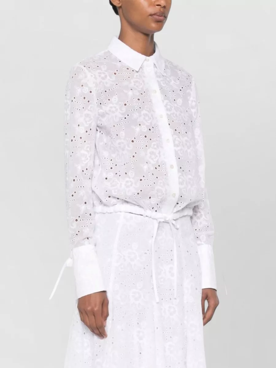 Tory Burch Cotton Broderie Anglaise Midi Dress