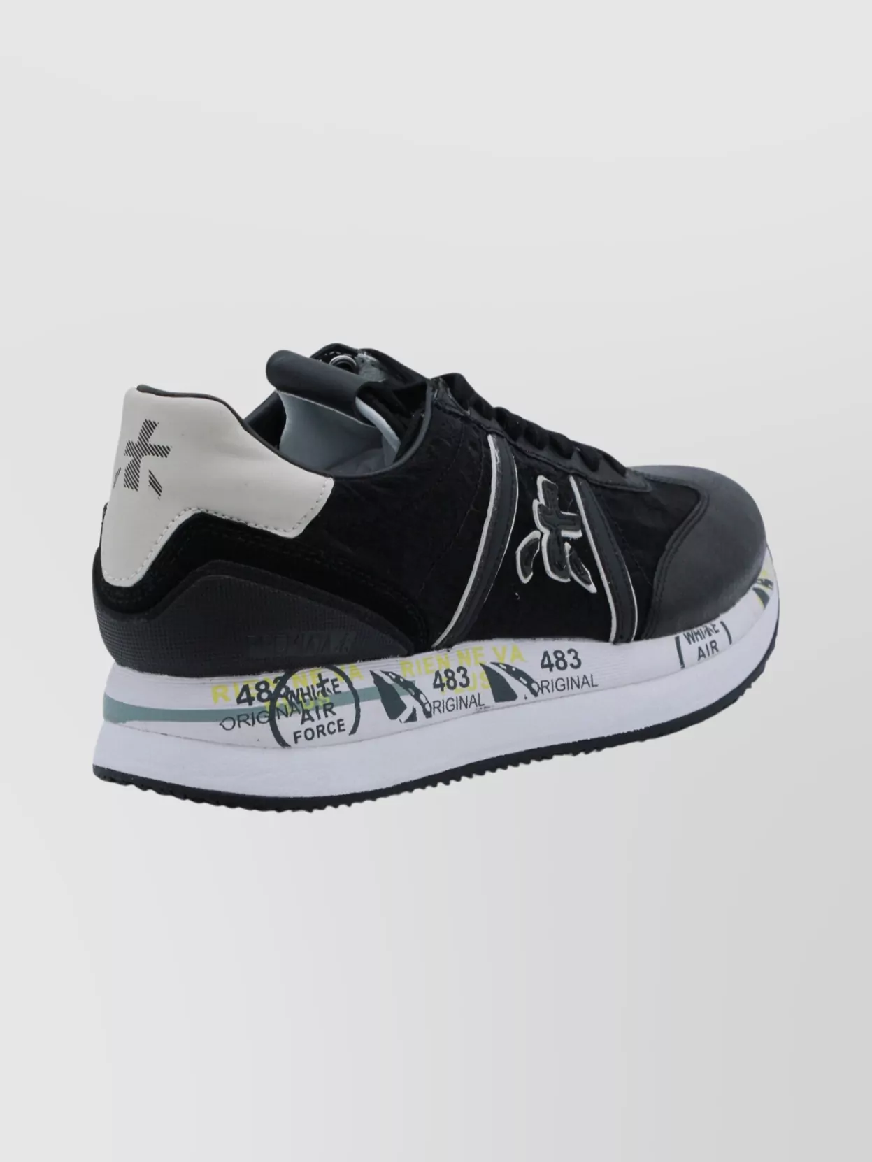 Premiata Casual Low Top Sneakers With Textured Sole