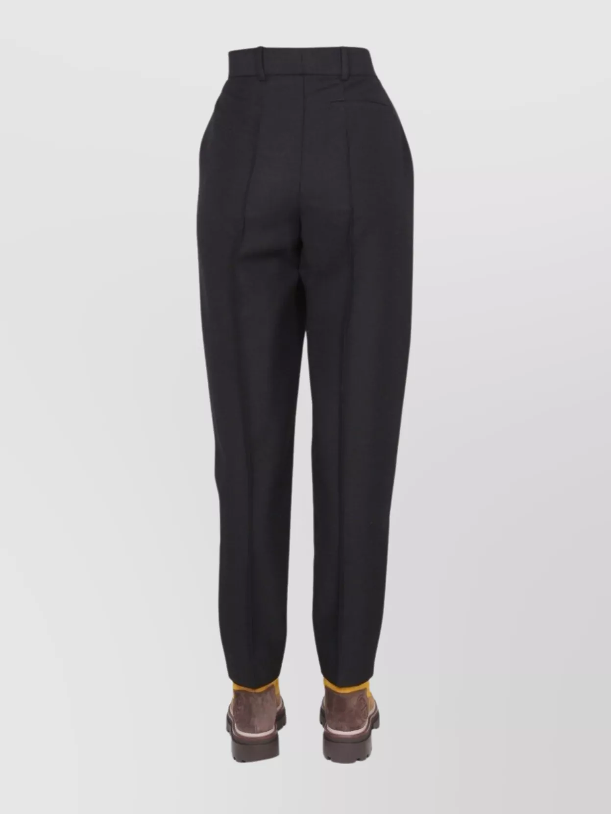 Tory Burch Mohair Ankle Length Trousers With Belt Loops