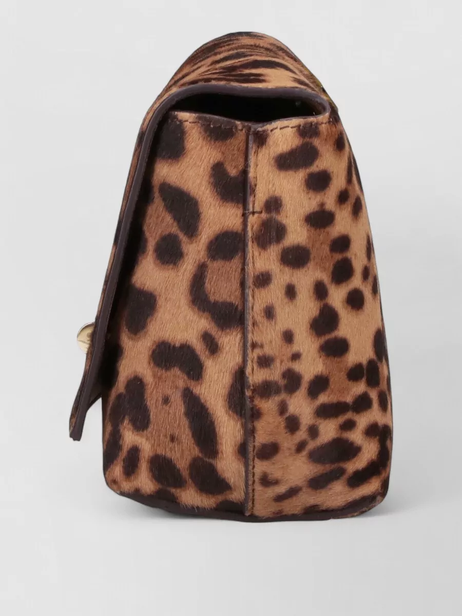 Anya Hindmarch Shoulder Bag Adjustable Strap Leopard Motif