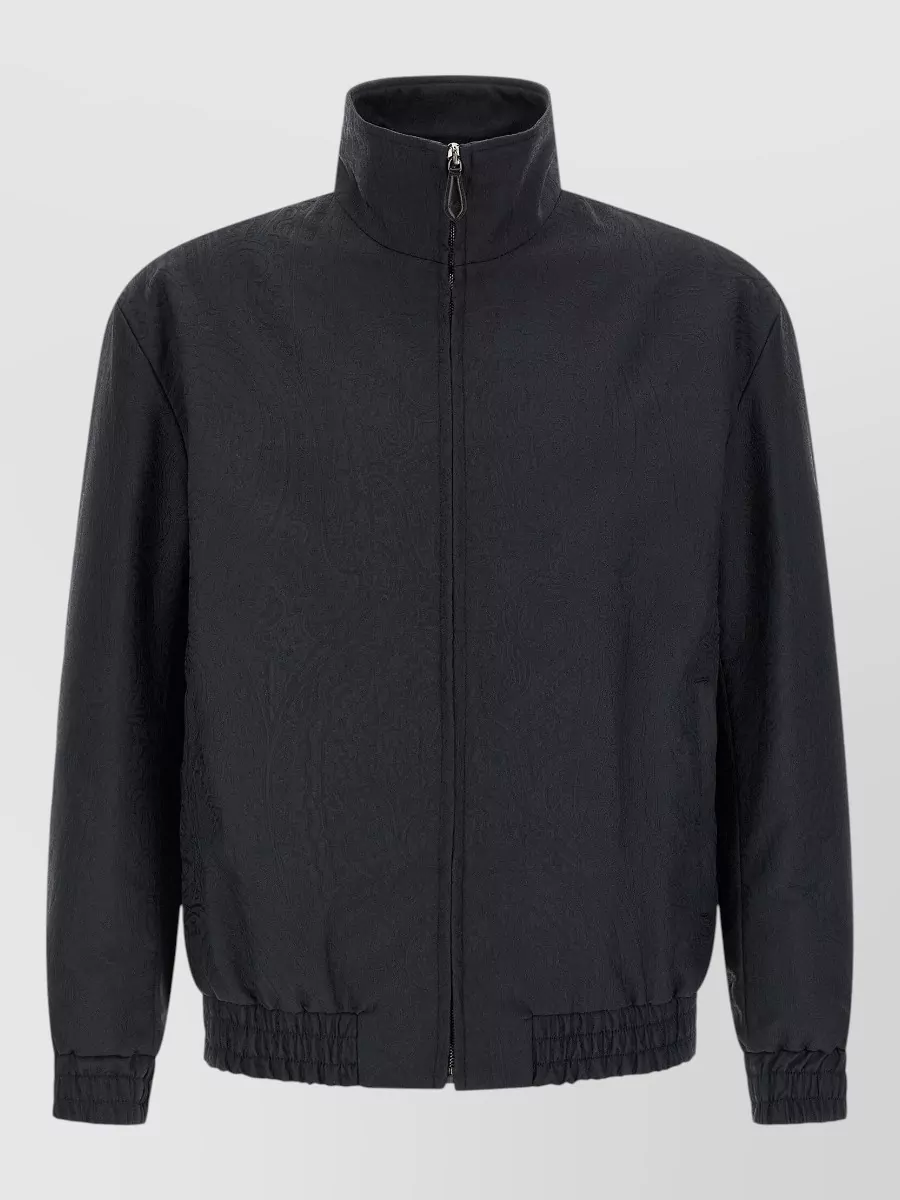 Etro paisley-jacquard long-sleeve single-breasted coat