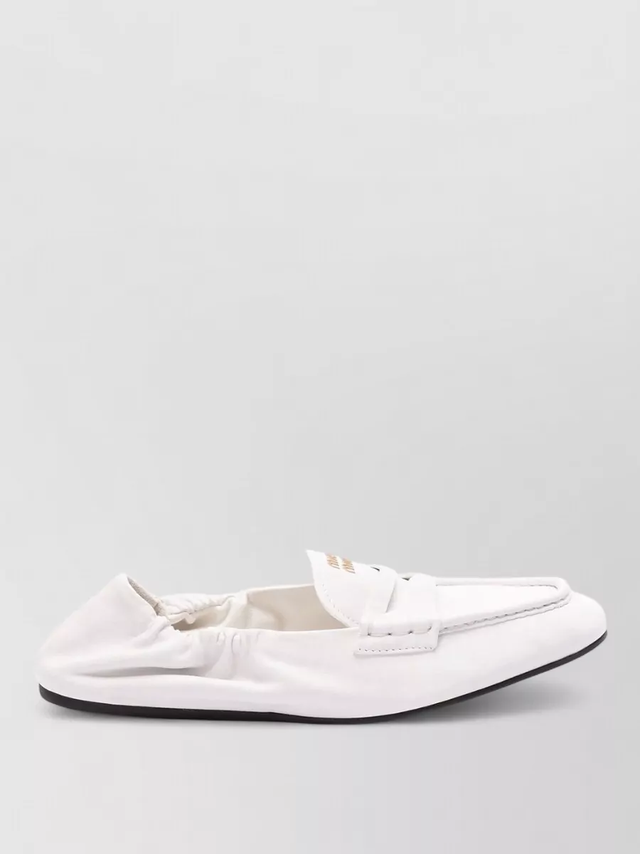 Miu Miu Leather Loafers