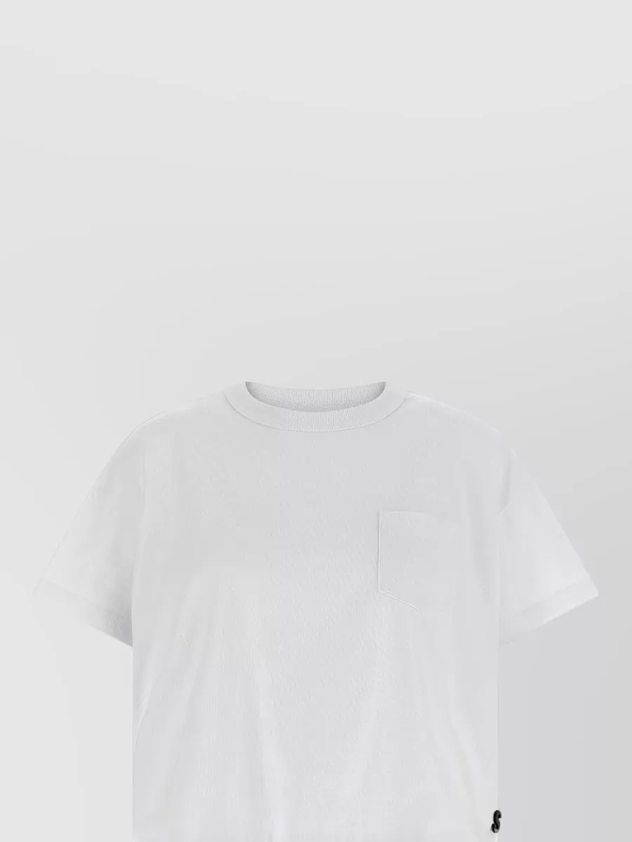 Sacai Cotton Jersey Logo-Pin T-Shirt