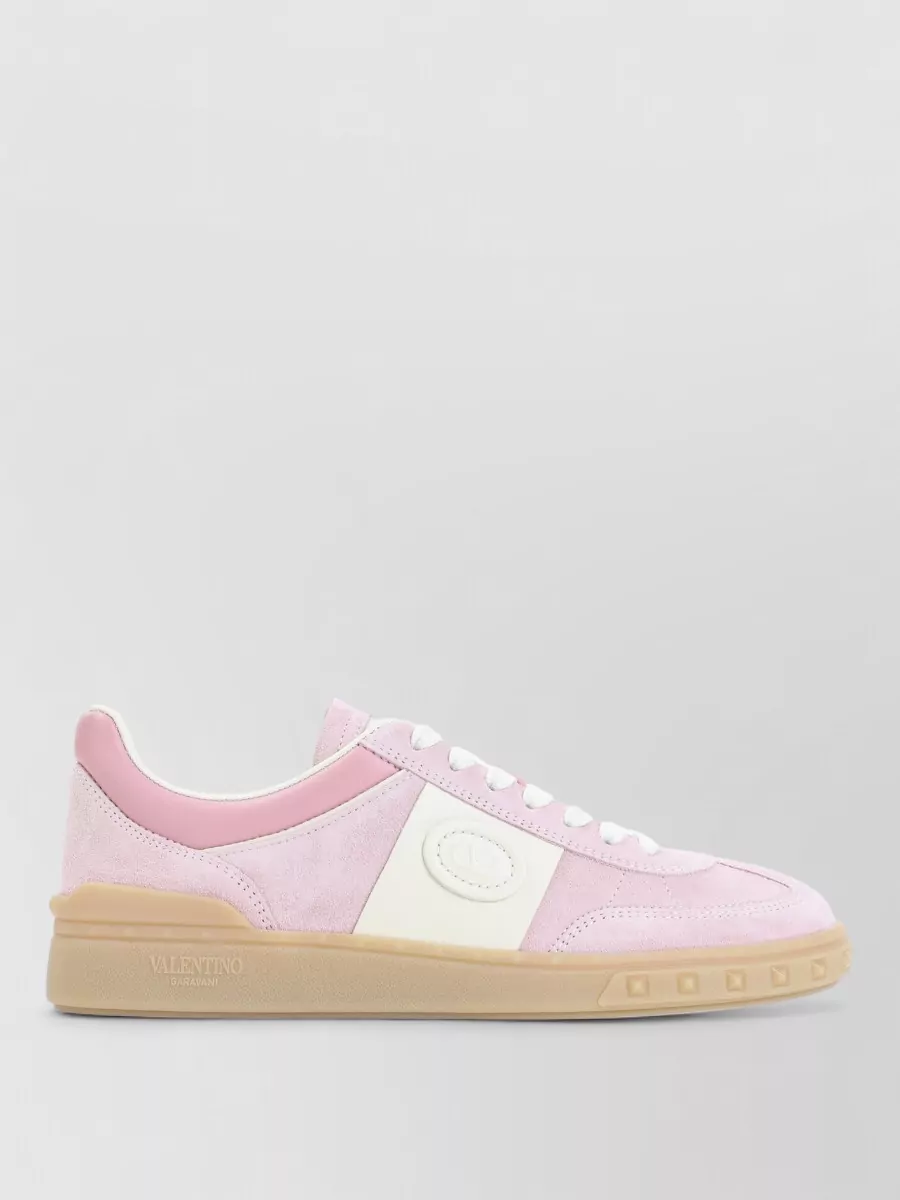Valentino Garavani Suede Logo Lace-Up Sneakers