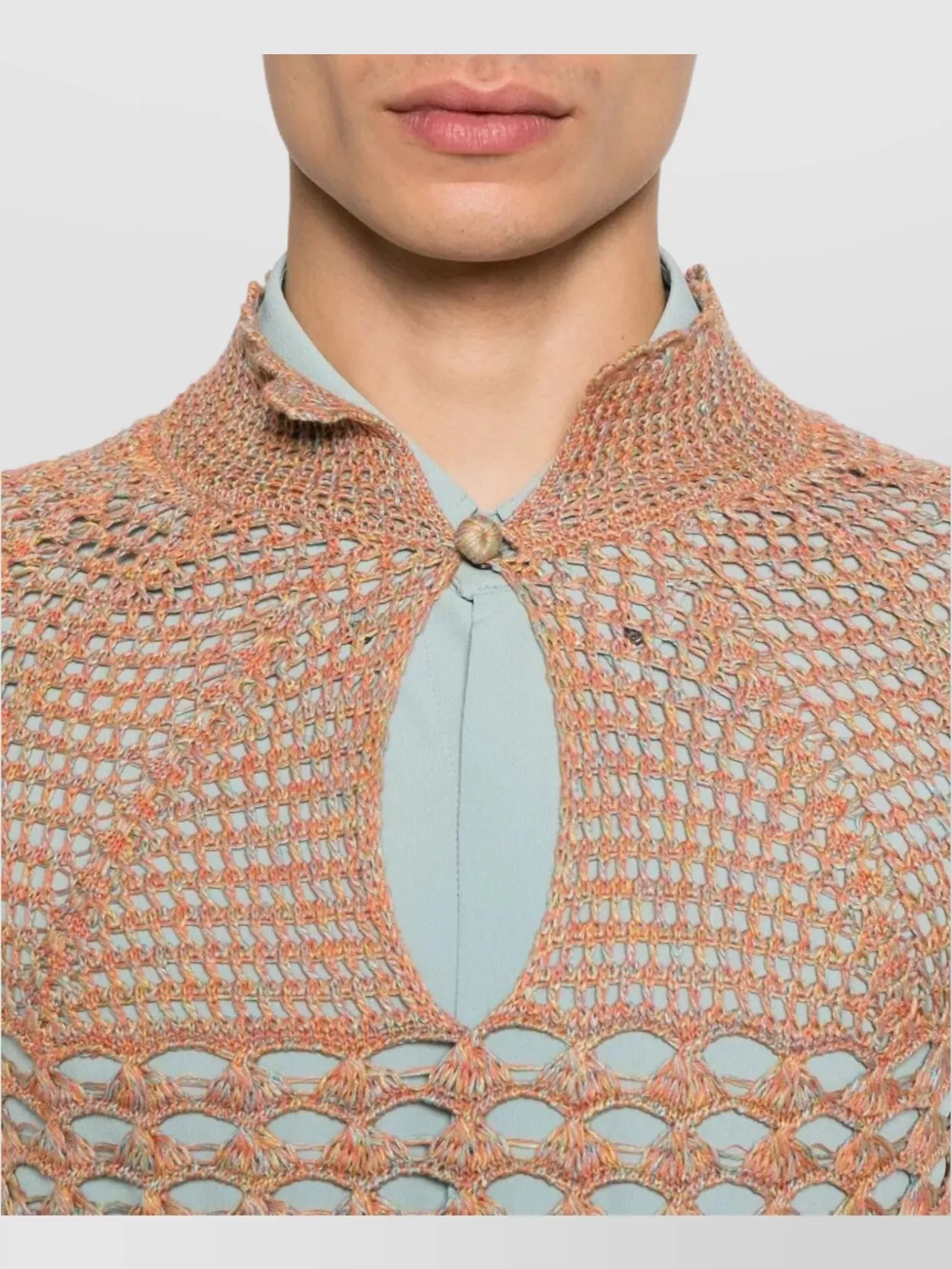 Valentino Garavani Knitwear With Button Detail And High Neck
