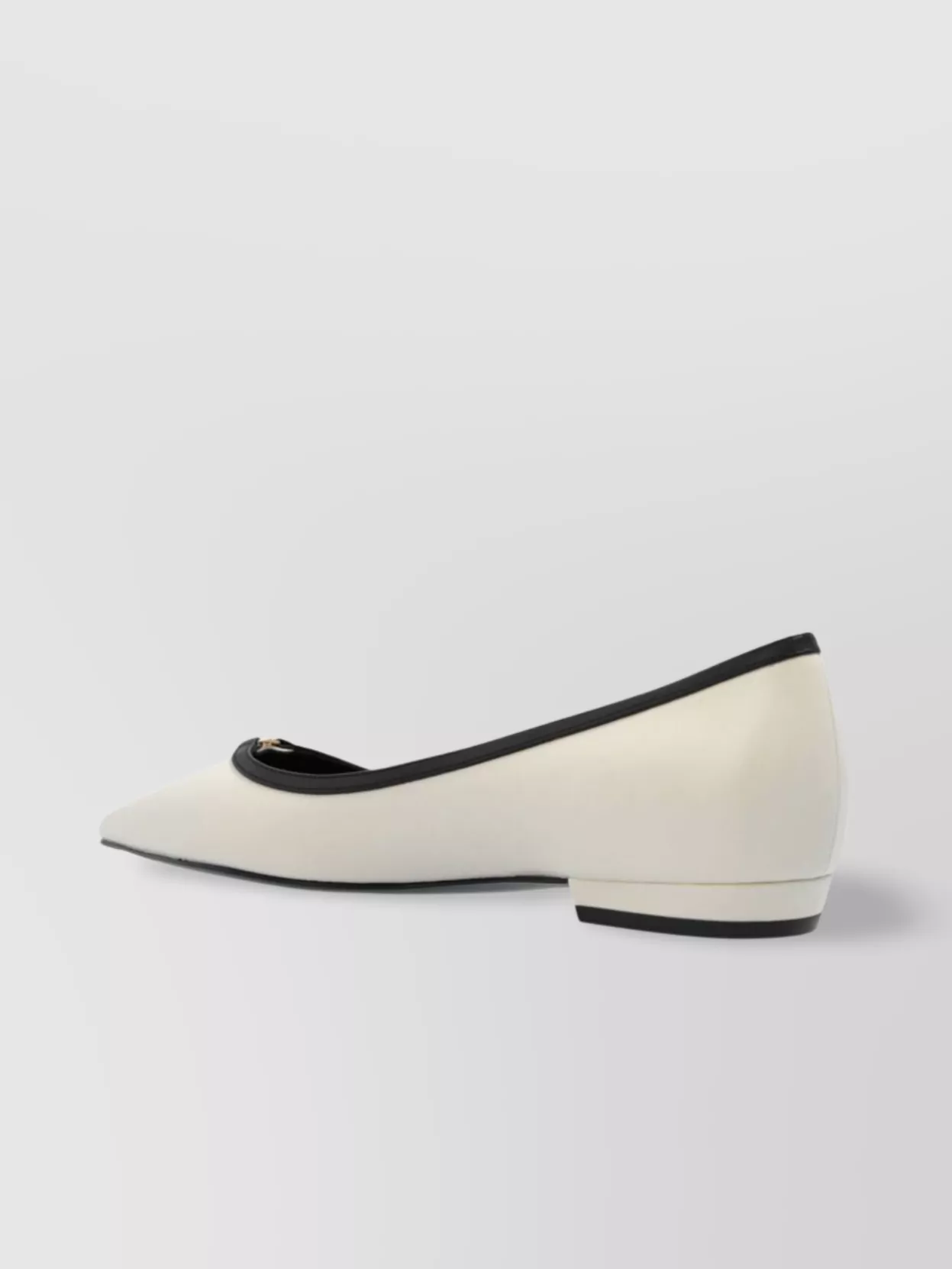 Tory Burch Double T Buckle Flat With Pointed Toe