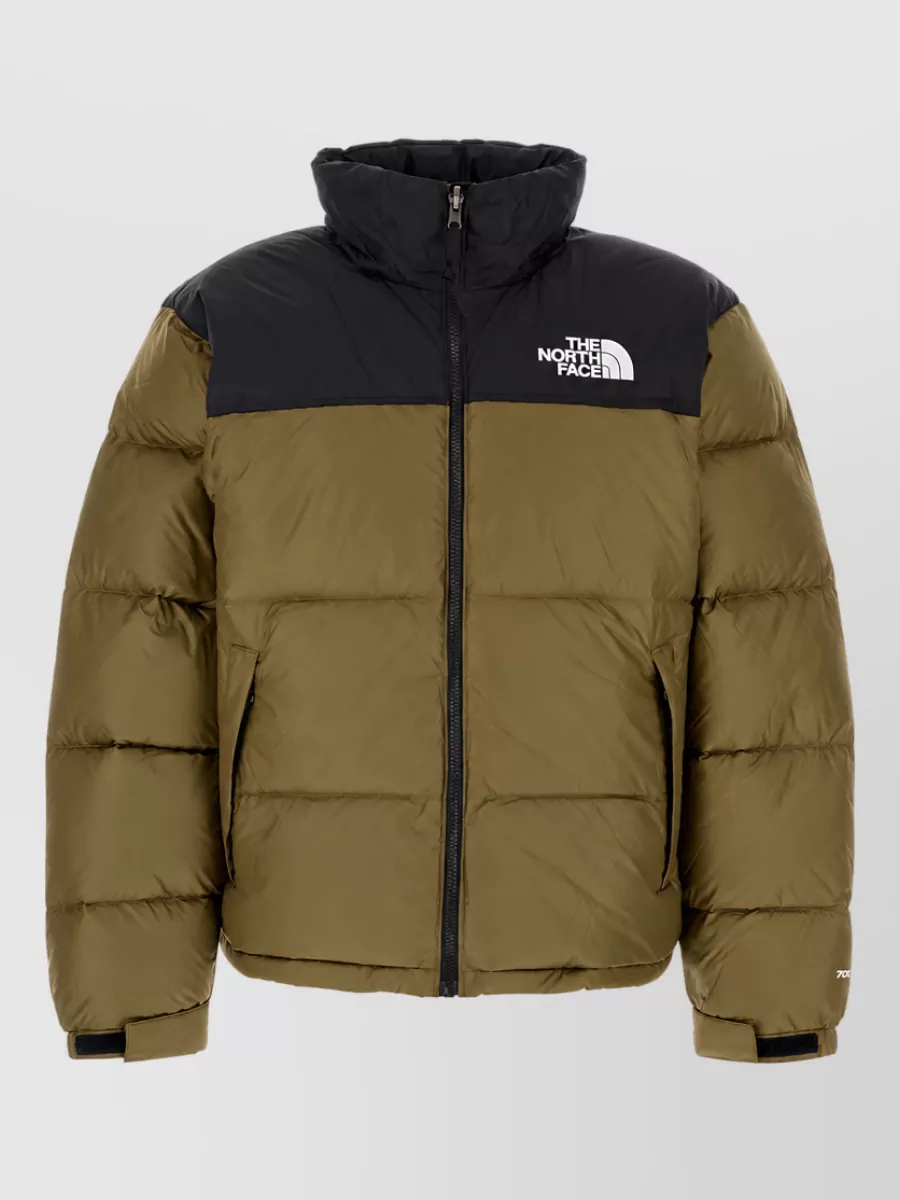 The North Face two-tone down puffer jacket