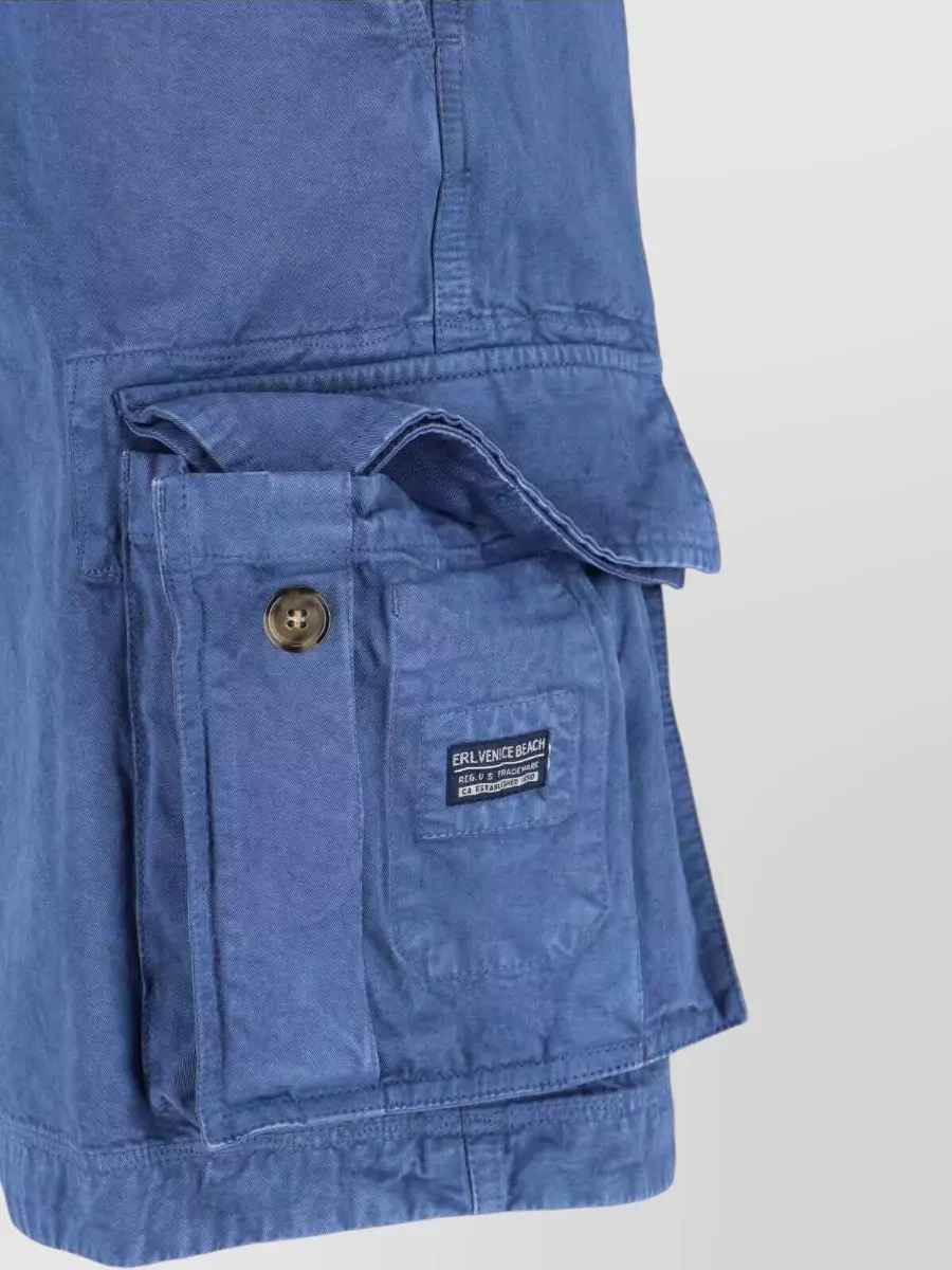 Erl Straight Cotton Cargo Shorts