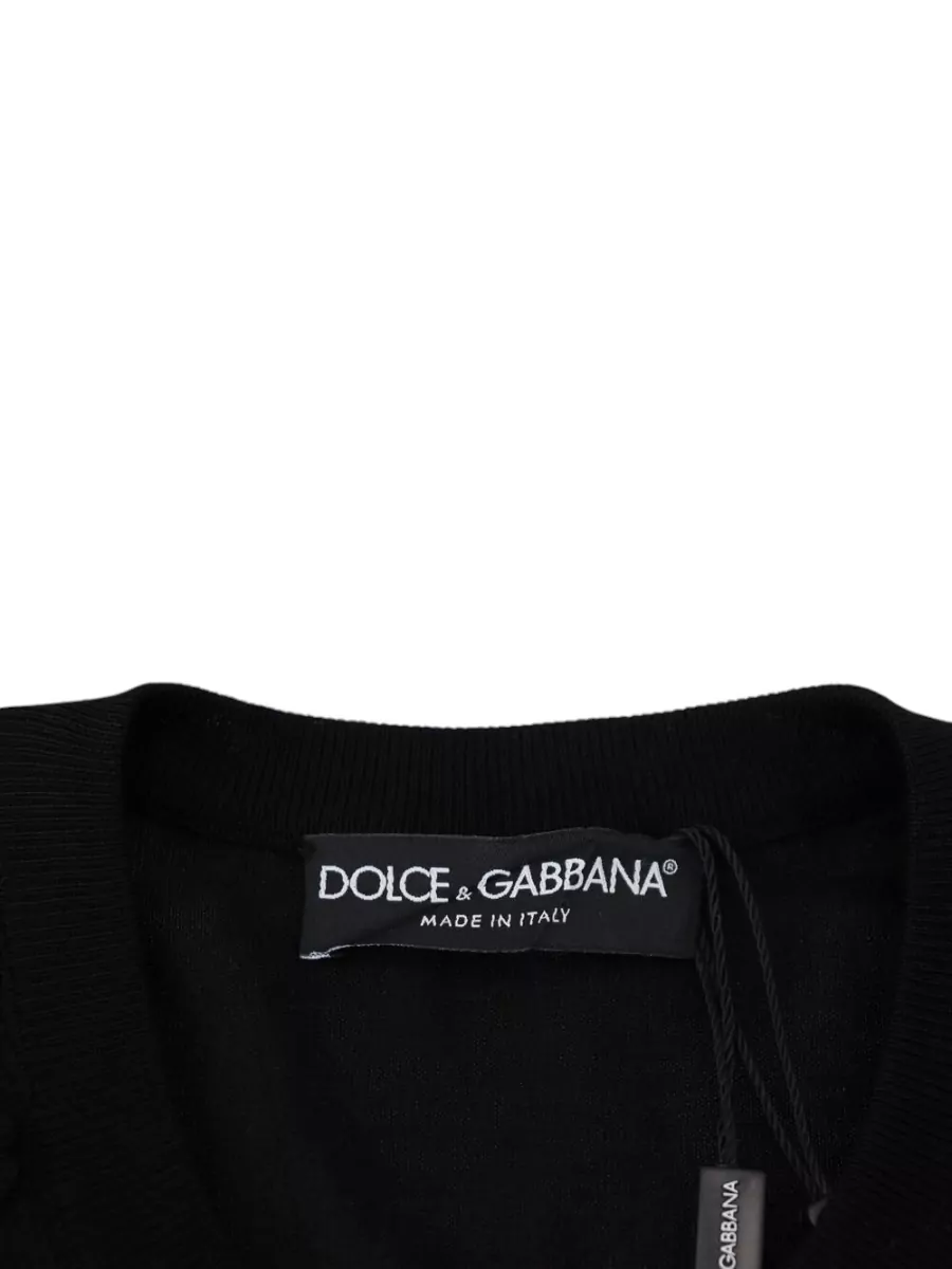 Dolce&Gabbana Silk Lace Knit Cardigan