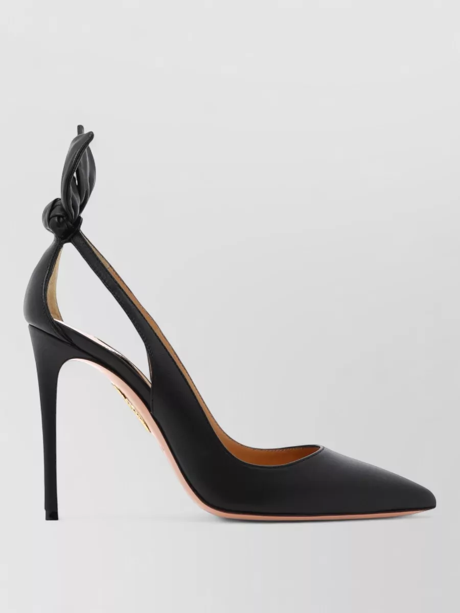 Aquazzura Leather Bow Tie Pumps 105 Mm