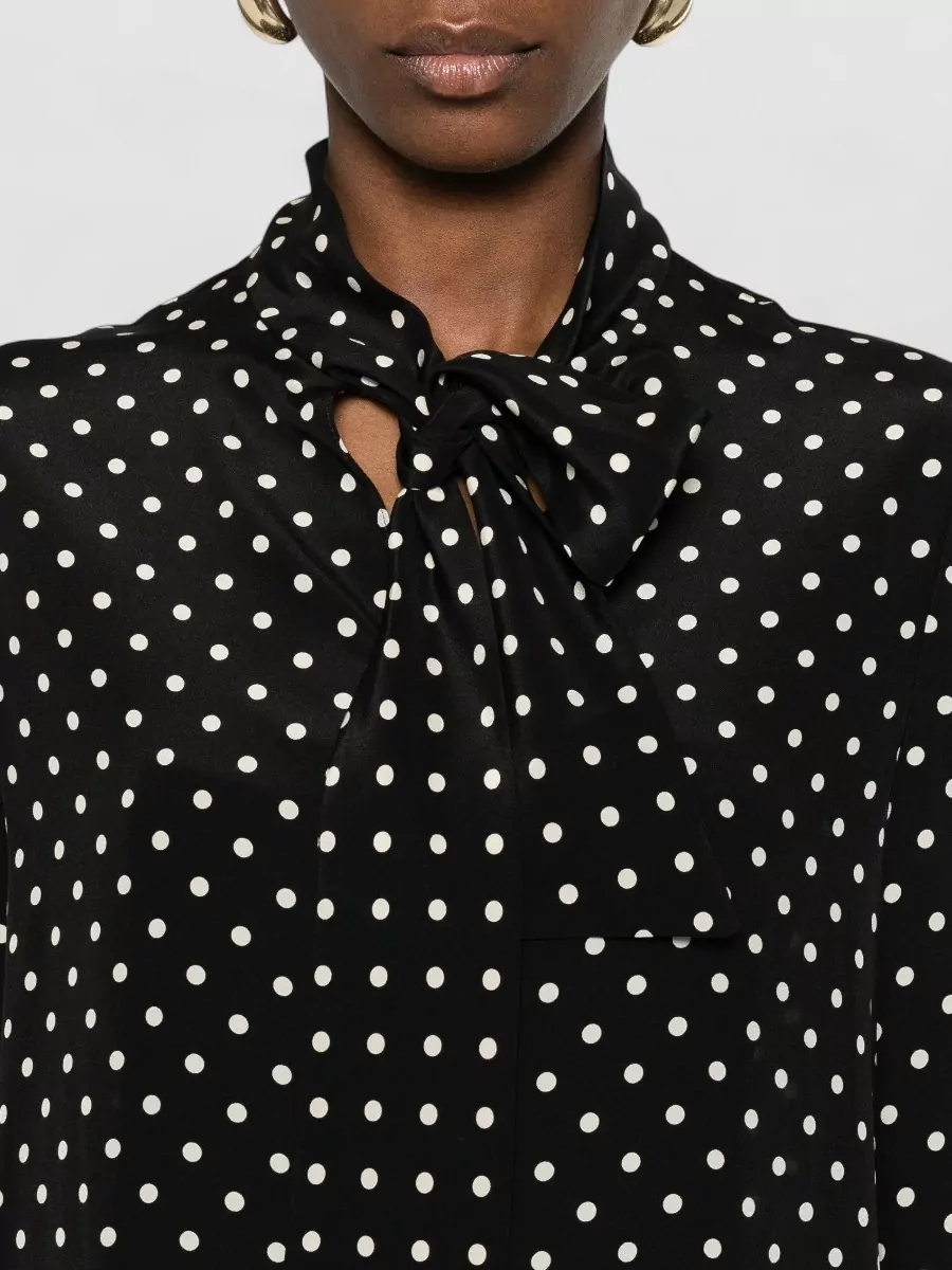 Valentino Garavani Silk Polka Dot-Print Mini Dress