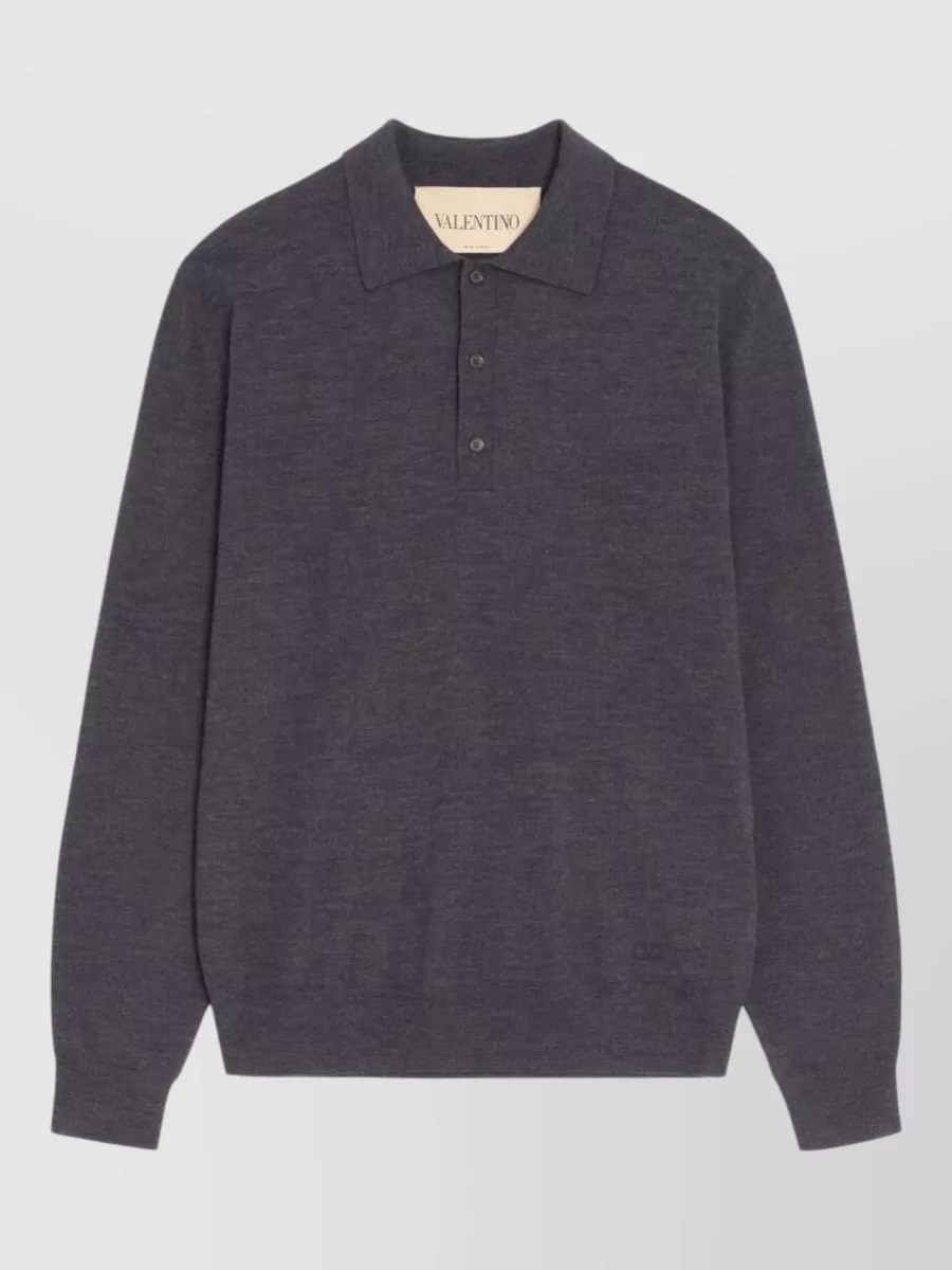 Valentino Garavani virgin wool polo sweater