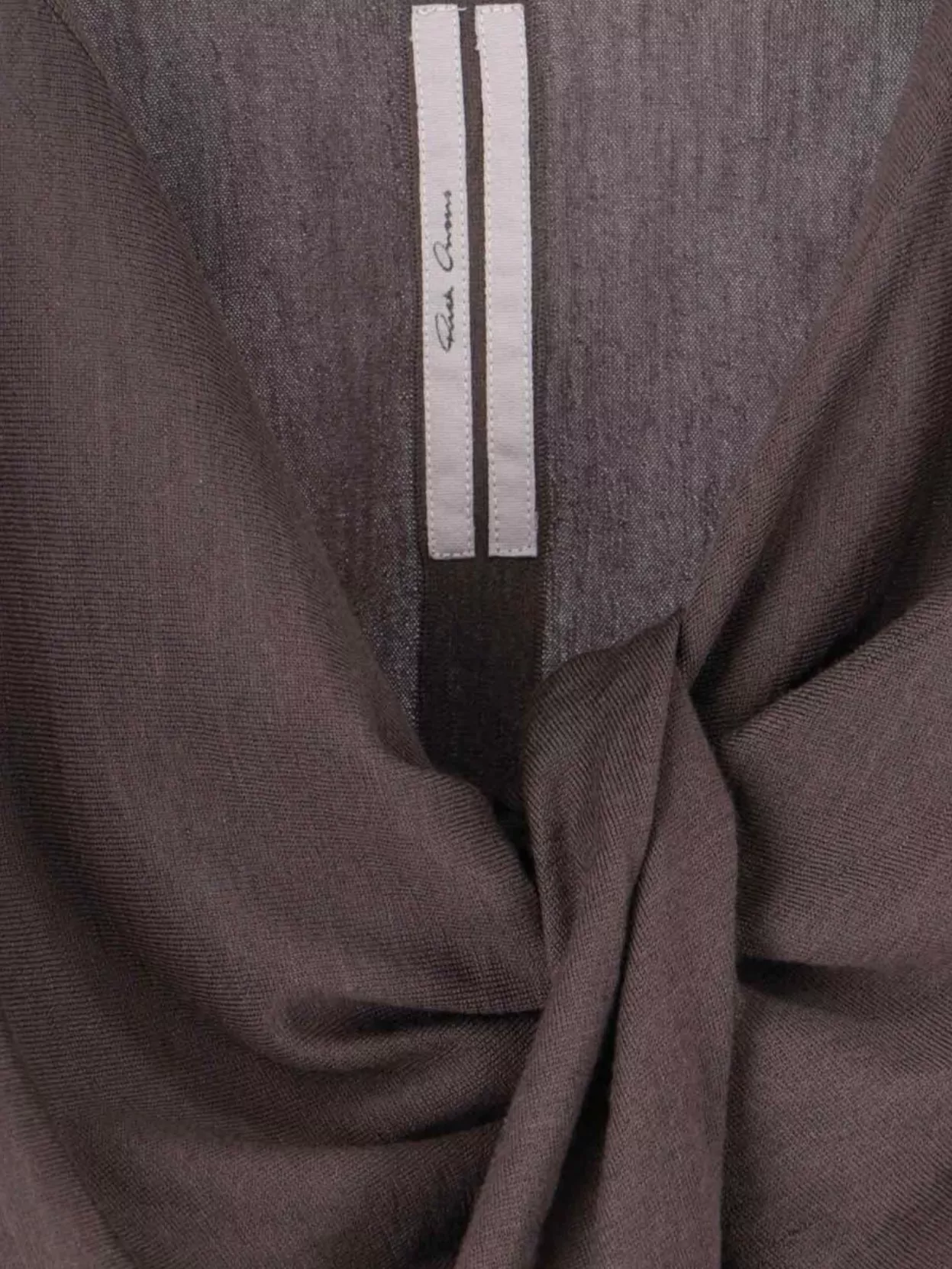 Rick Owens Crewneck Wrap Knitwear Long Sleeves Cropped In Multi