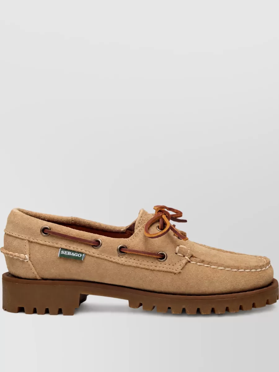Sebago Leather lace-up loafers