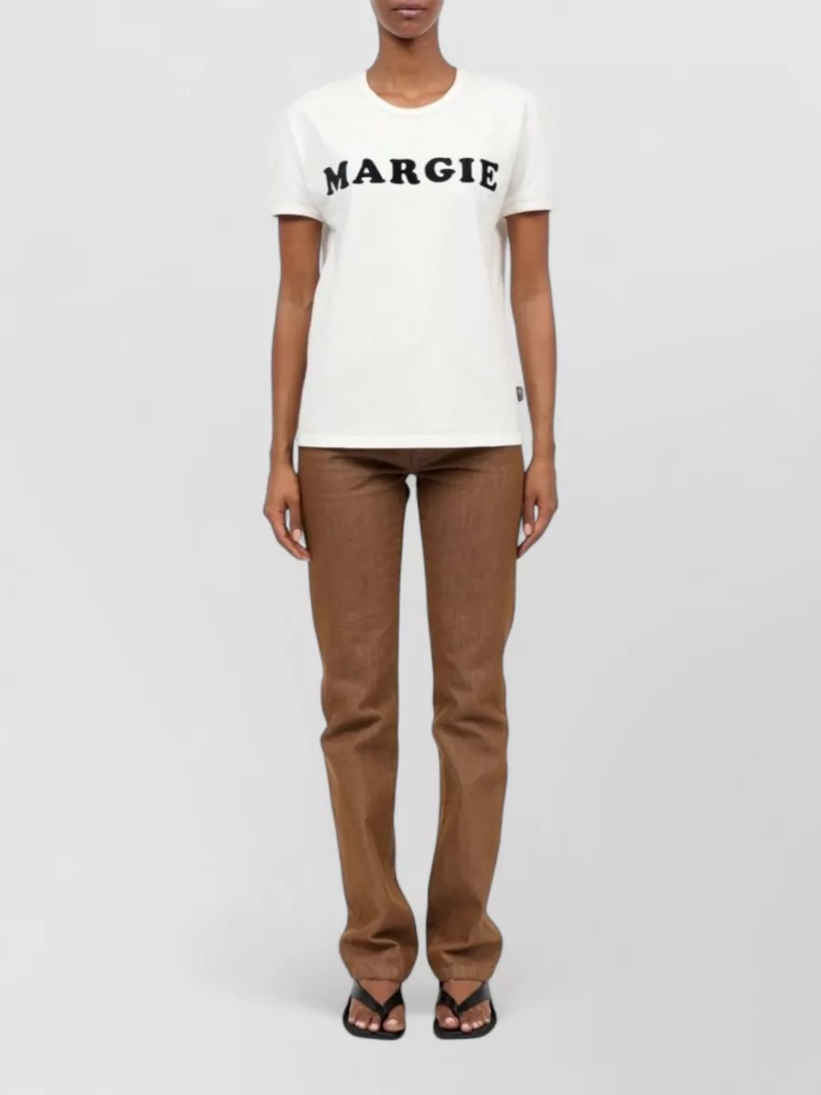 Mm6 Maison Margiela Cotton Logo Print T-Shirt
