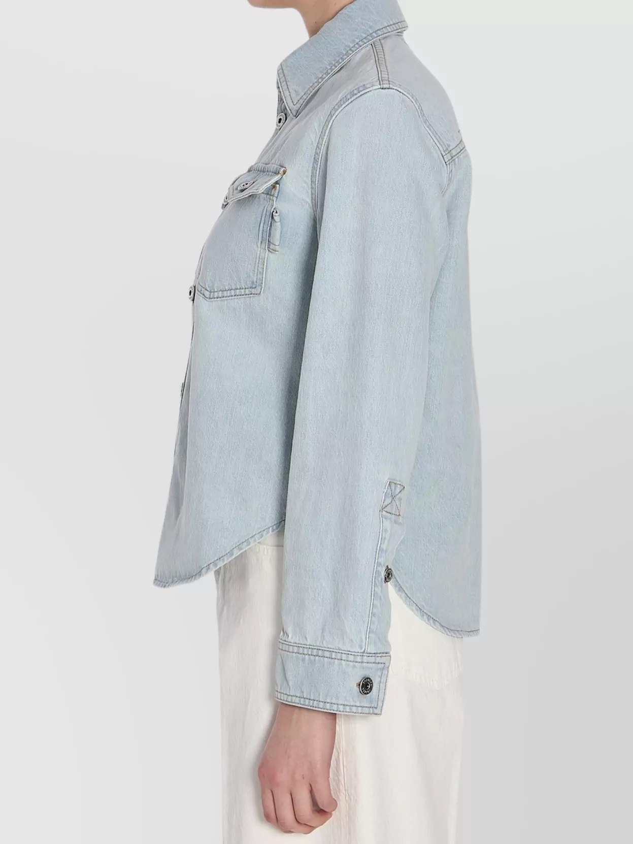 Bottega Veneta Denim Shirt Pointed Collar