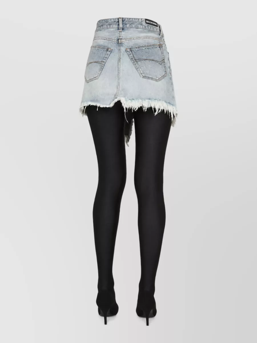 Balenciaga Cotton High-Rise Mini Skirt