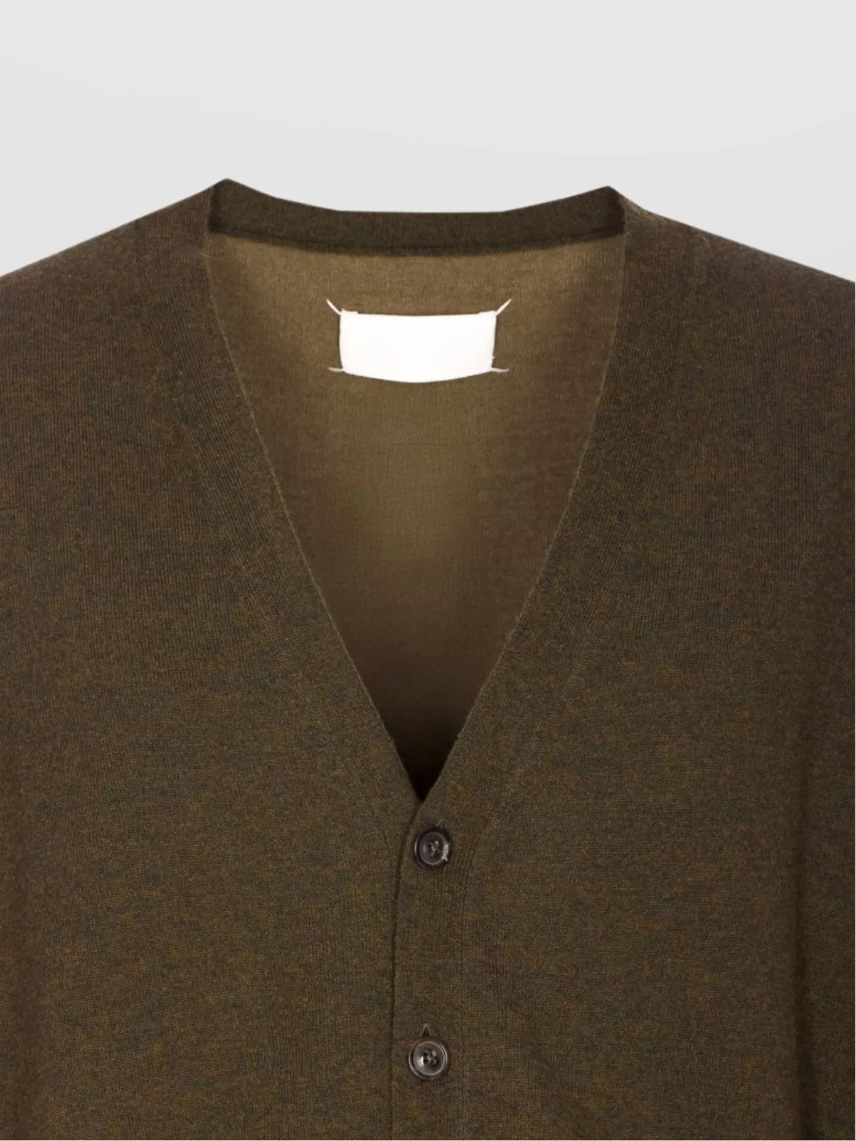 Maison Margiela Long Sleeve Cardigan Featuring Elbow Patches