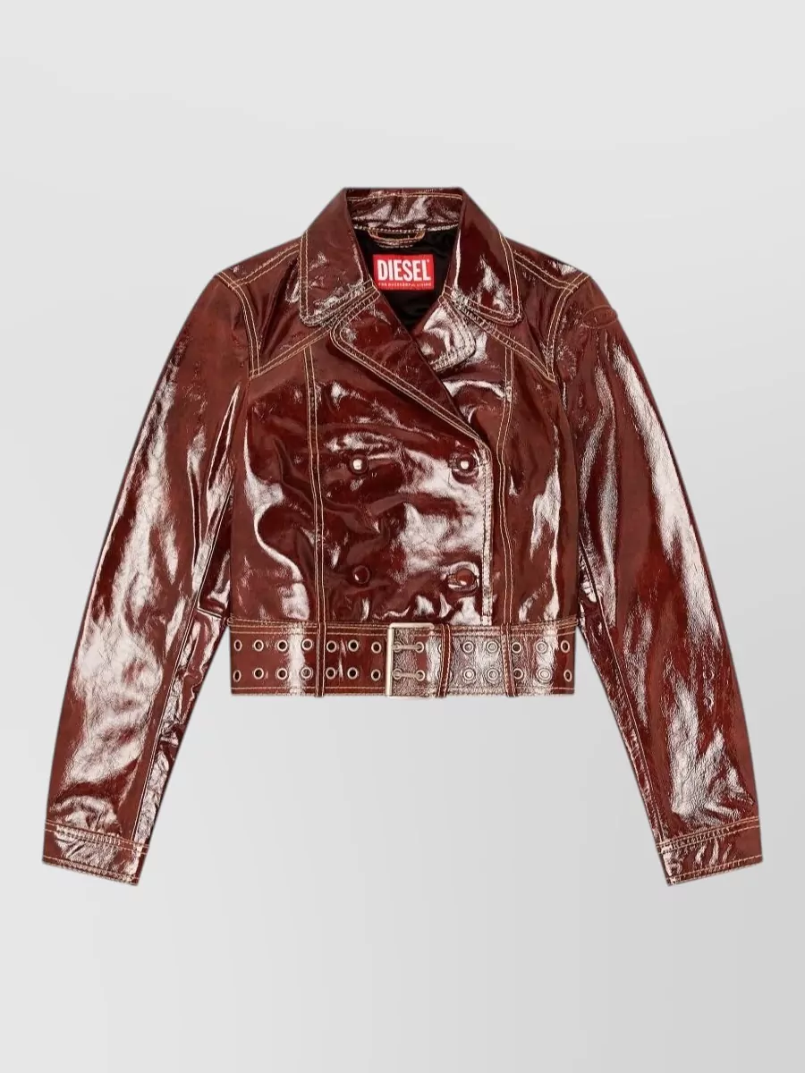 Diesel shearling double breasted coat